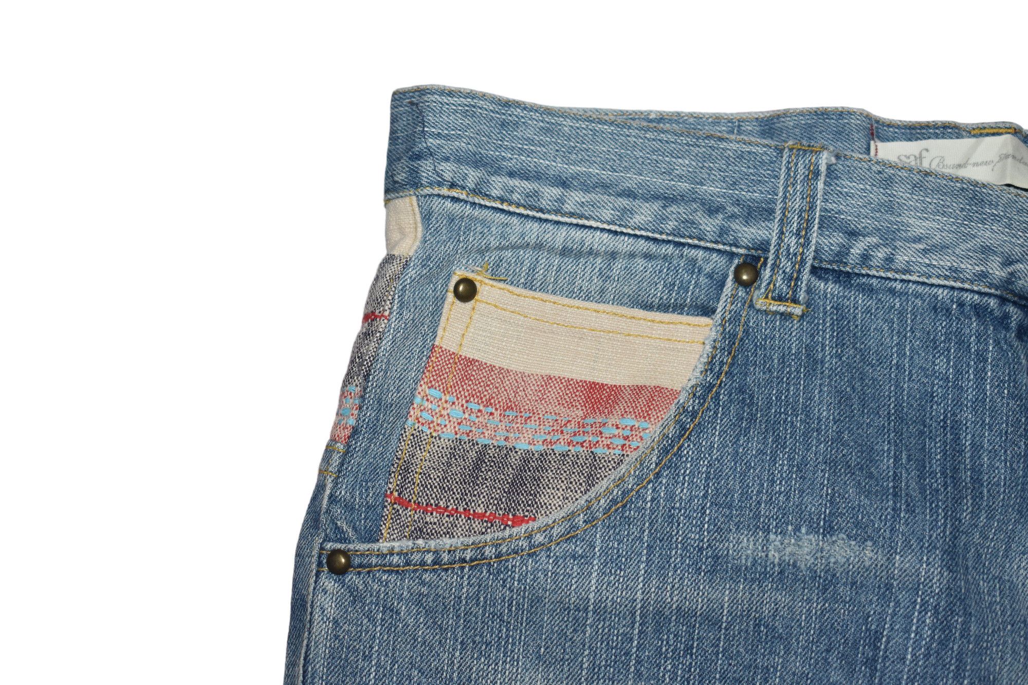 If Six Was Nine × Jack & Jones × Jean Jack & Jones Japanese Patchwork Jeans Size US 32 / EU 48 - 4 Thumbnail
