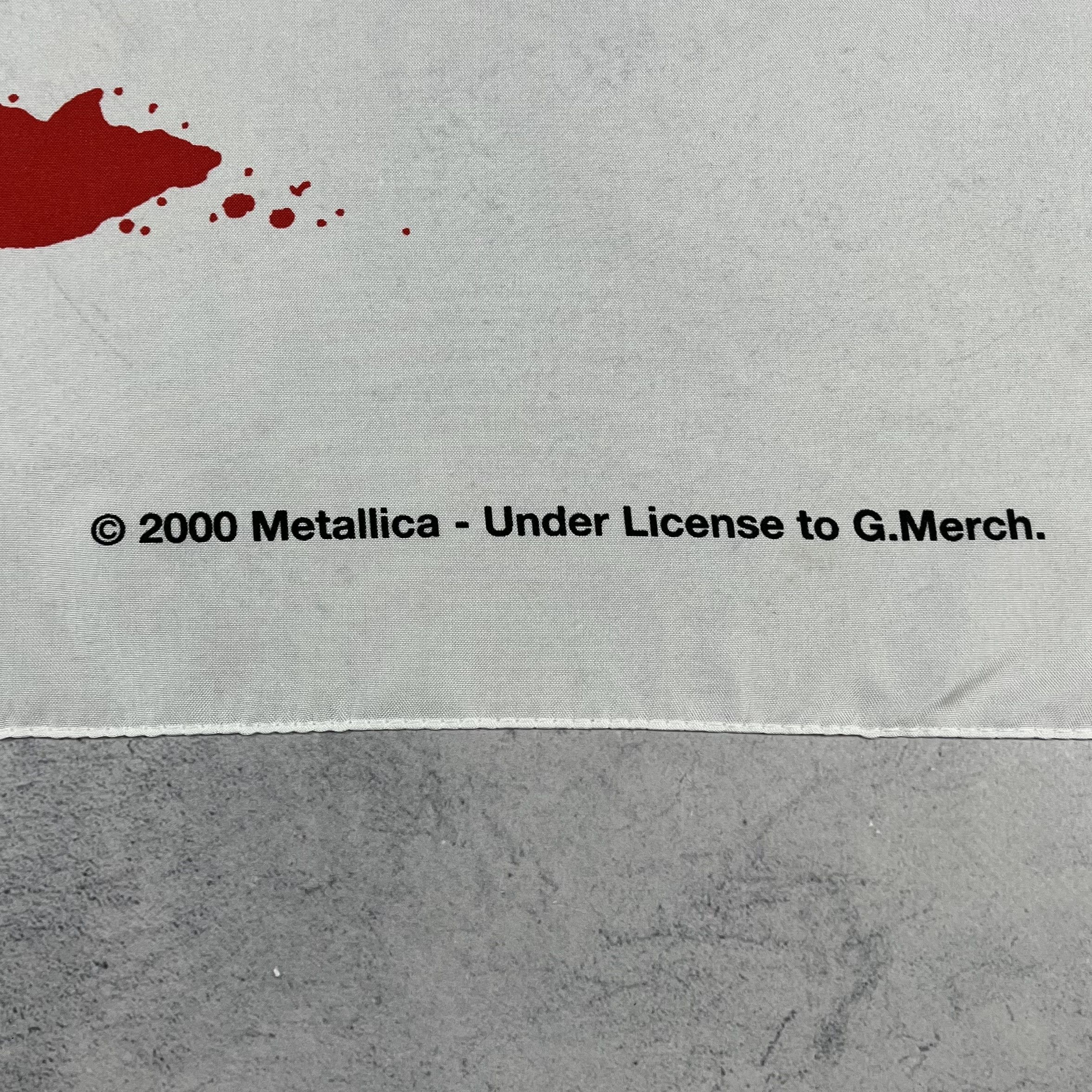 Band Tees Vintage Metallica Pushead Rock Flag Poster Tapestry 2000’s Size ONE SIZE - 7 Thumbnail