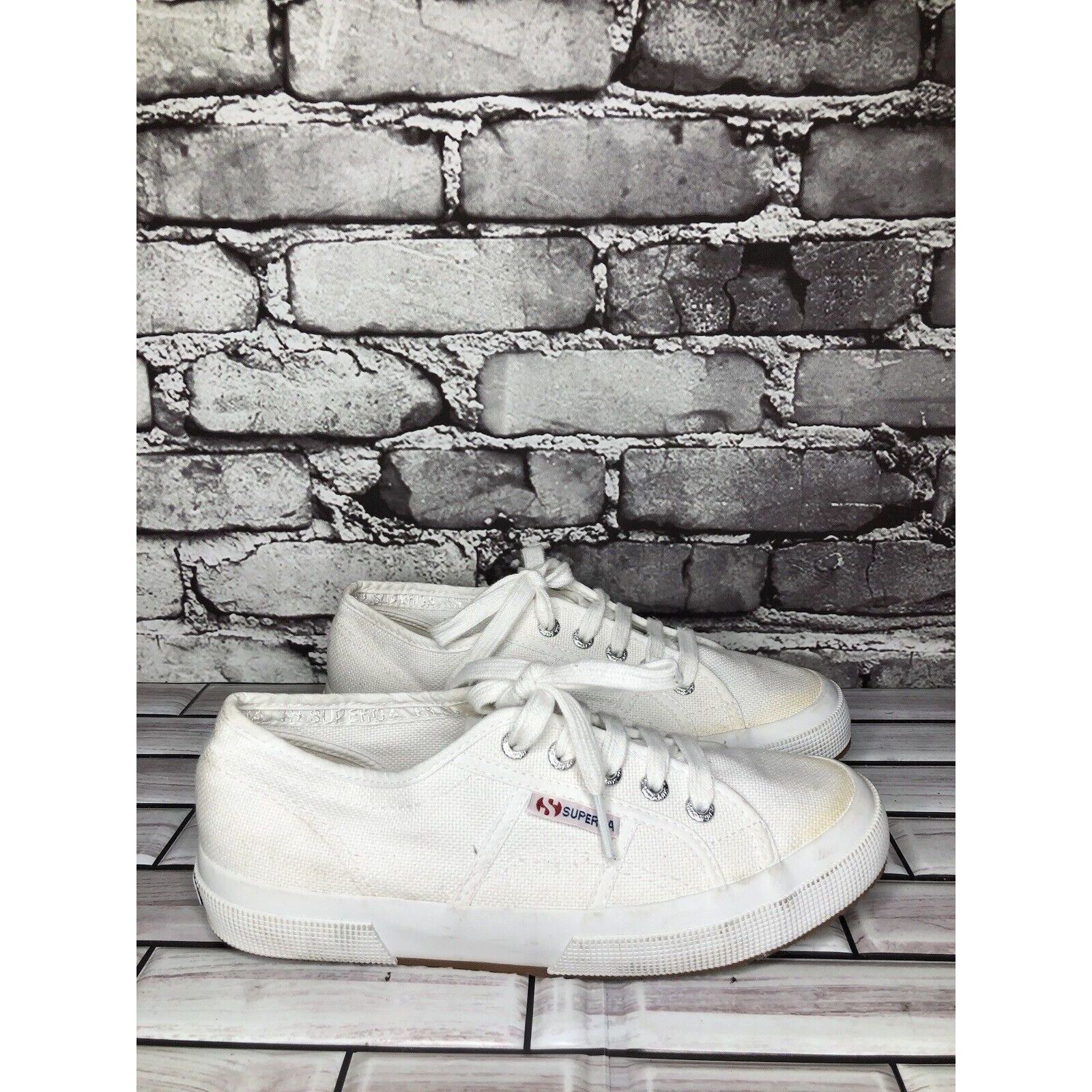 Superga Superga White Canvas Fabric Lace Up Causal Sneakers Shoes Wo Size US 7.5 / IT 37.5 - 17 Thumbnail