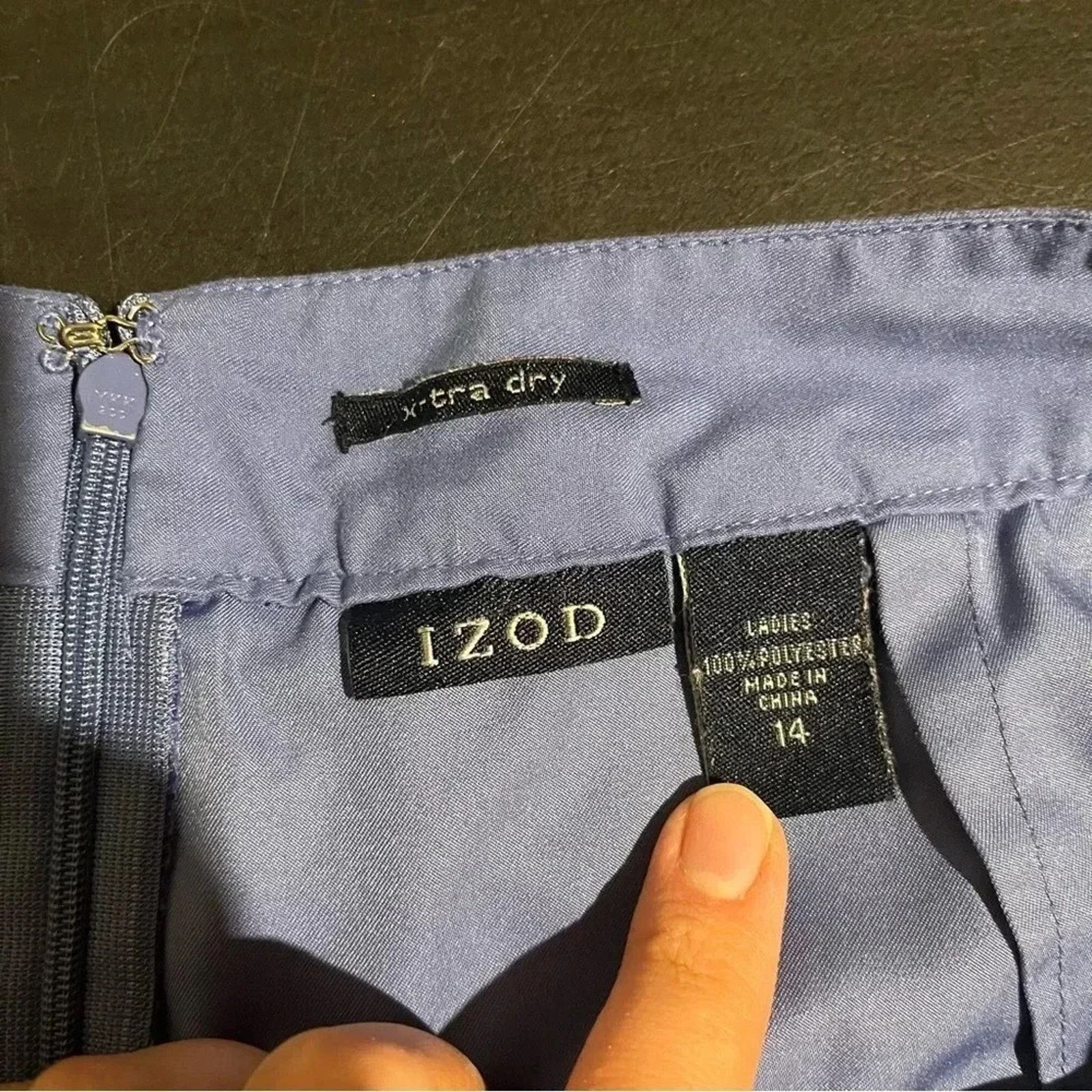 Izod Izod Tennis Golf Skort Blue Pleated Lined Size 14 Preppy Size 36" / US 14 / IT 50 - 6 Thumbnail