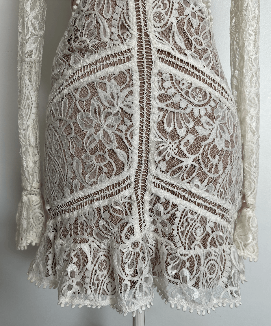 For Love & Lemons Emerie Lace Dress Size S / US 4 / IT 40 - 6 Thumbnail