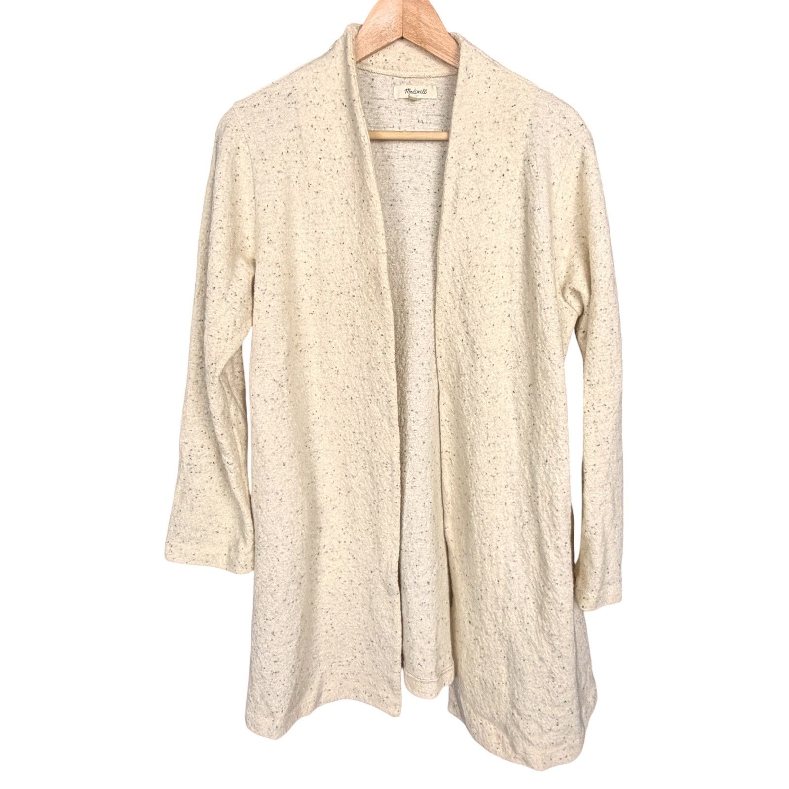 Madewell Madewell Open Sweater Women's XXS Cardigan Duster Cream Wool Size XXS / US 00 / IT 34 - 8 Thumbnail
