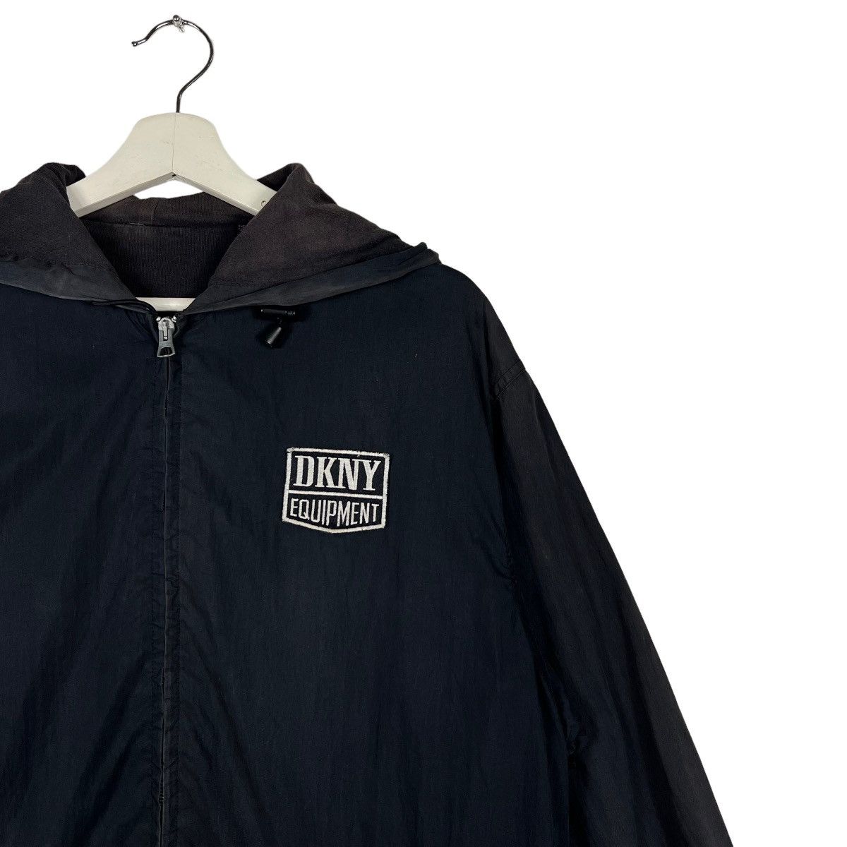 DKNY × Vintage 🔥 VINTAGE 90s DKNY USA HOODIE JACKET Size US S / EU 44-46 / 1 - 7 Thumbnail