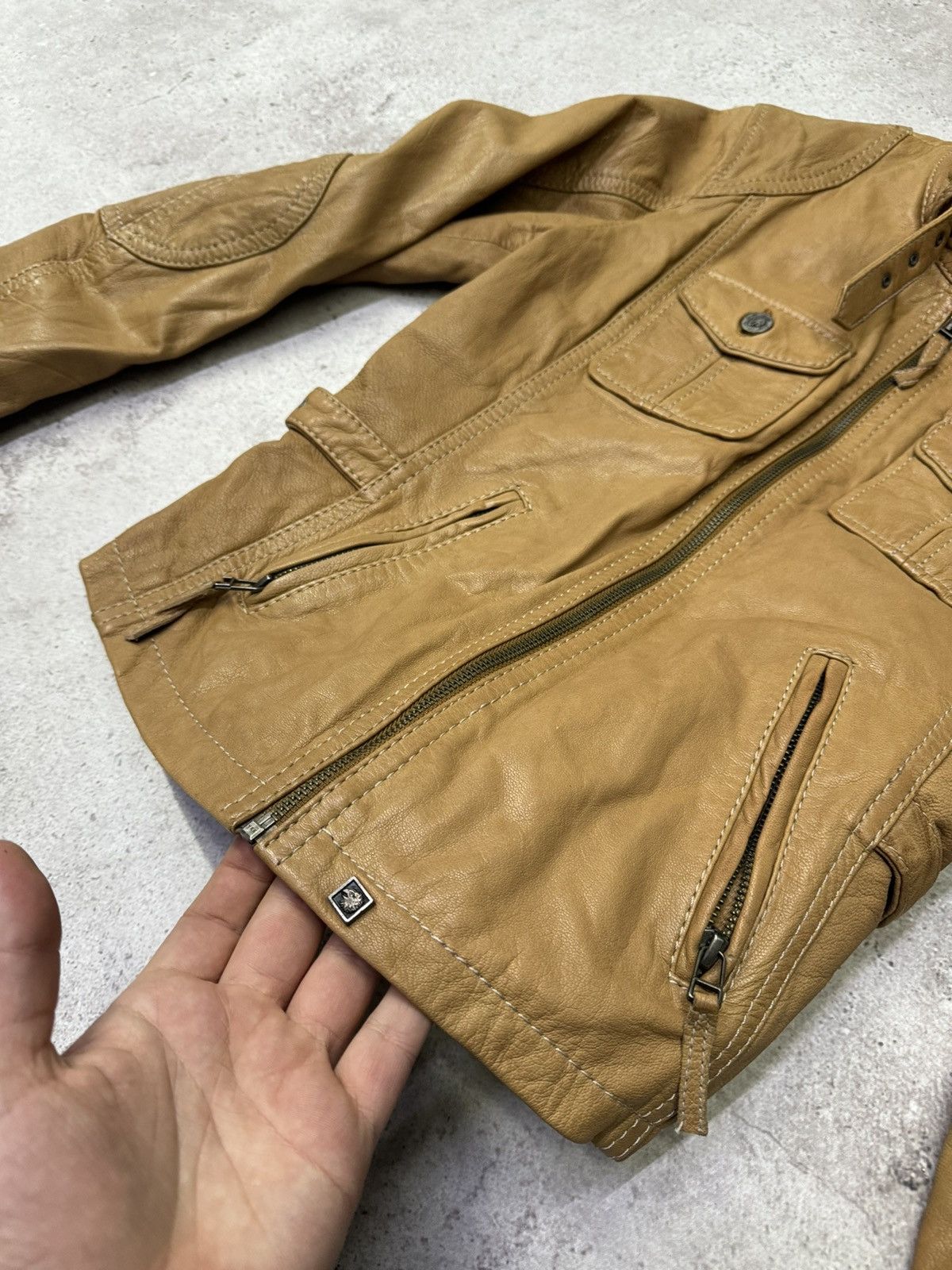 14th Addiction Vintage Soft Leather Bandage Jacket Size US M / EU 48-50 / 2 - 5 Thumbnail