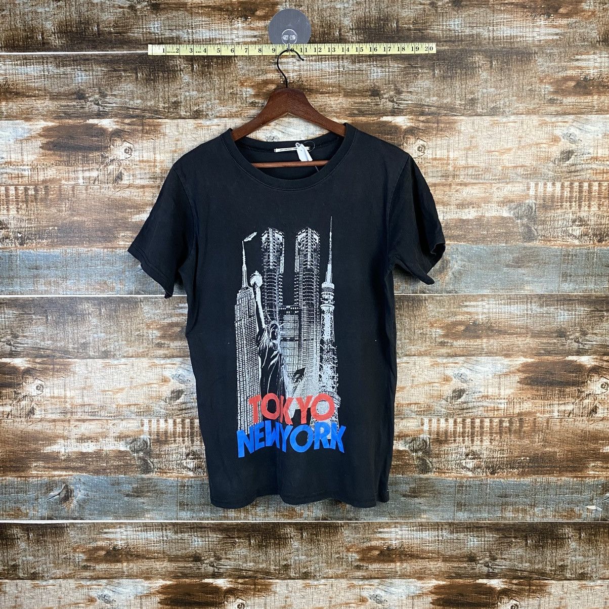 Vintage DL St Lauren 1976 Paris Black T-Shirt #C1186 Size M / US 6-8 / IT 42-44 - 1 Thumbnail