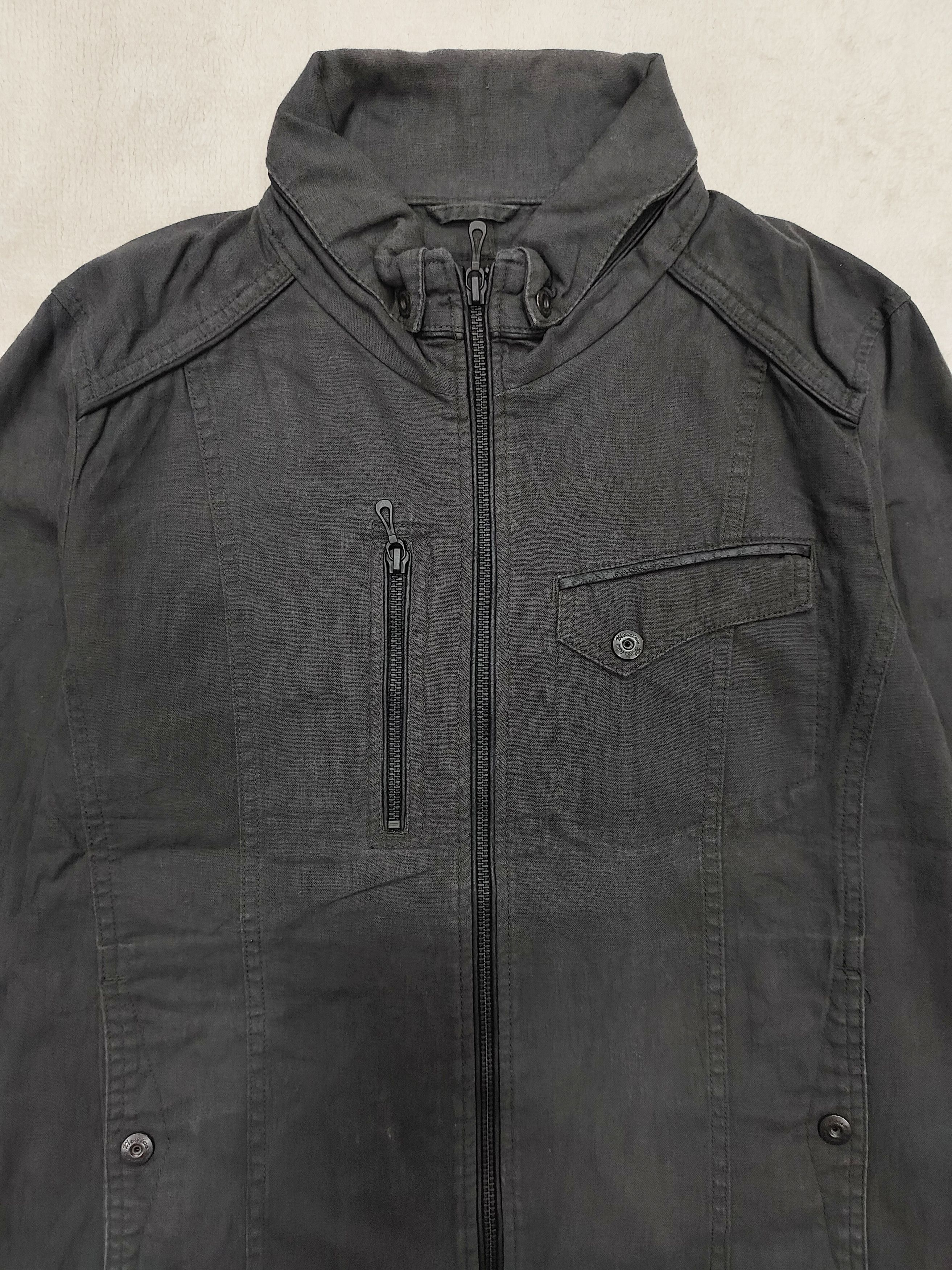 Mossimo 00s Mossimo- Clean Minimal Tailored Utility Linen Jacket Size US M / EU 48-50 / 2 - 2 Thumbnail