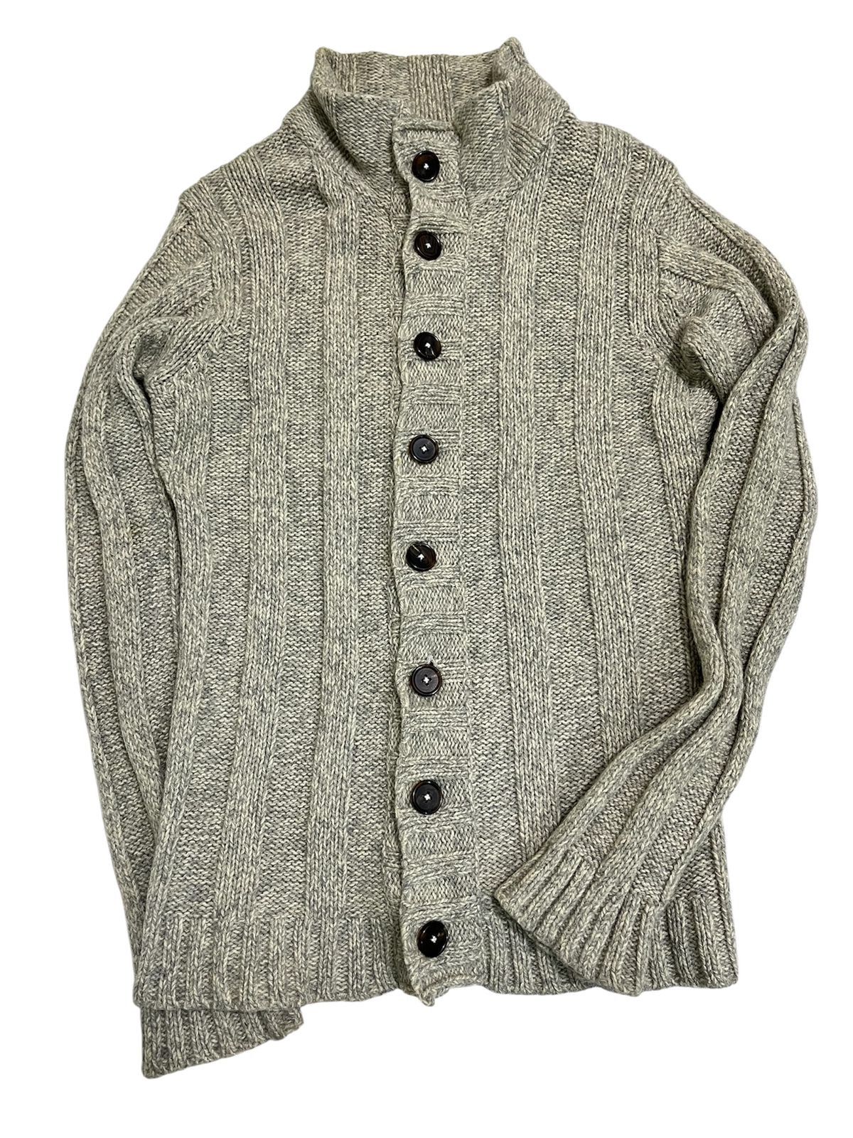 Yohji Yamamoto Ined By Yohji Yamamoto Wool Button Ups Cardigans Size M / US 6-8 / IT 42-44 - 2 Thumbnail