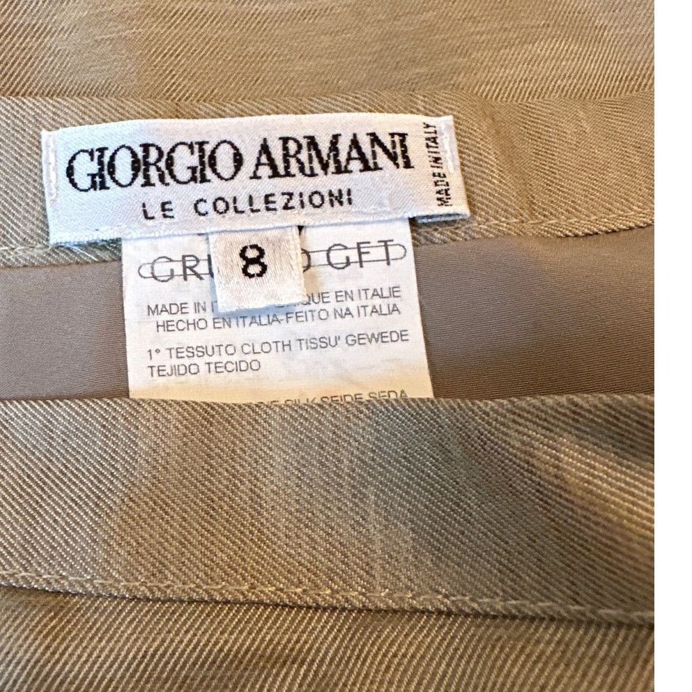 Giorgio Armani Giorgio Armani beige midi pencil skirt size 8 Size 30" / US 8 / IT 44 - 3 Thumbnail