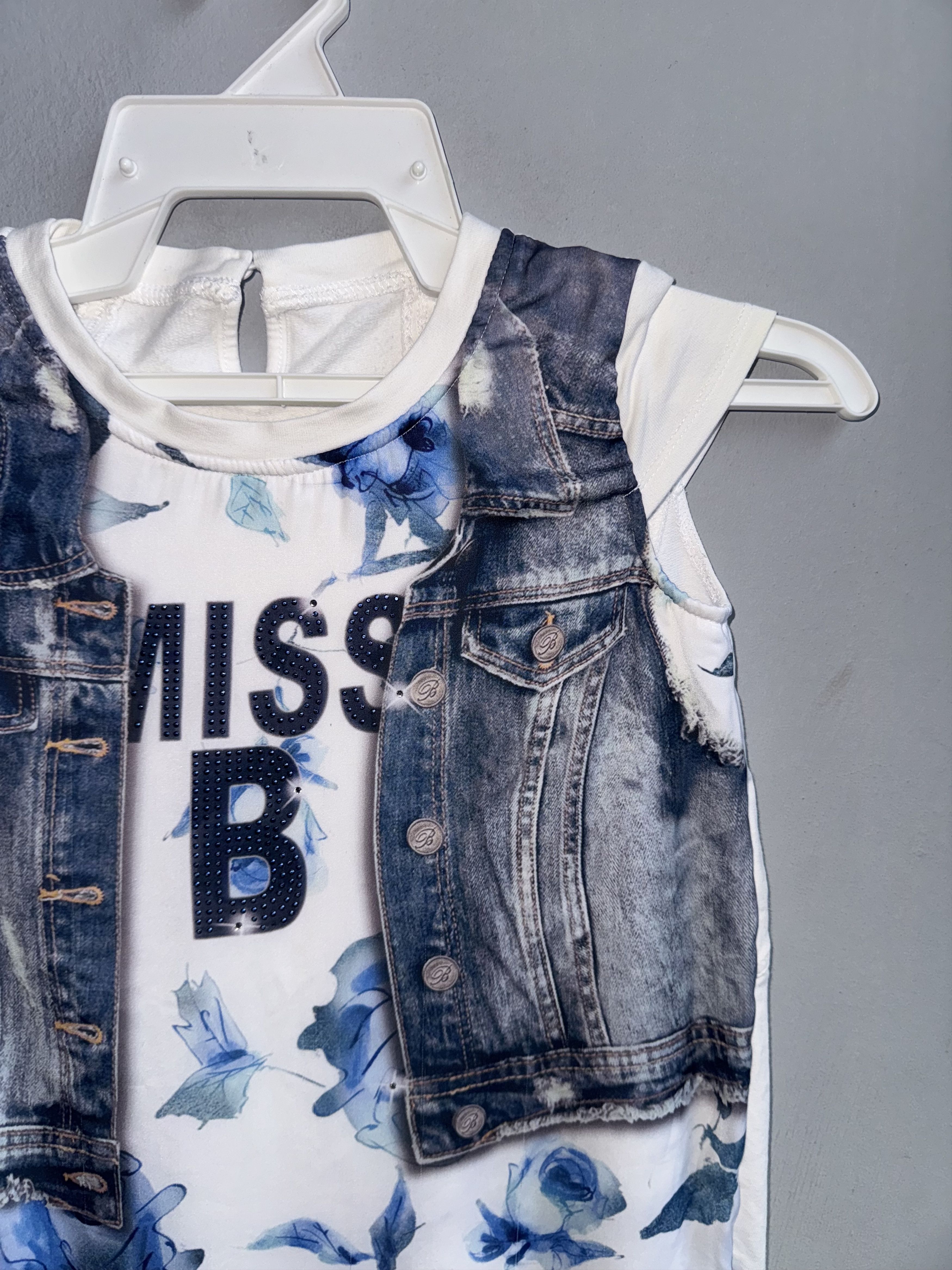 Japanese Brand Miss Blumarine Jeans Girls Sleeveless Dress Size XL / US 12-14 / IT 48-50 - 2 Thumbnail