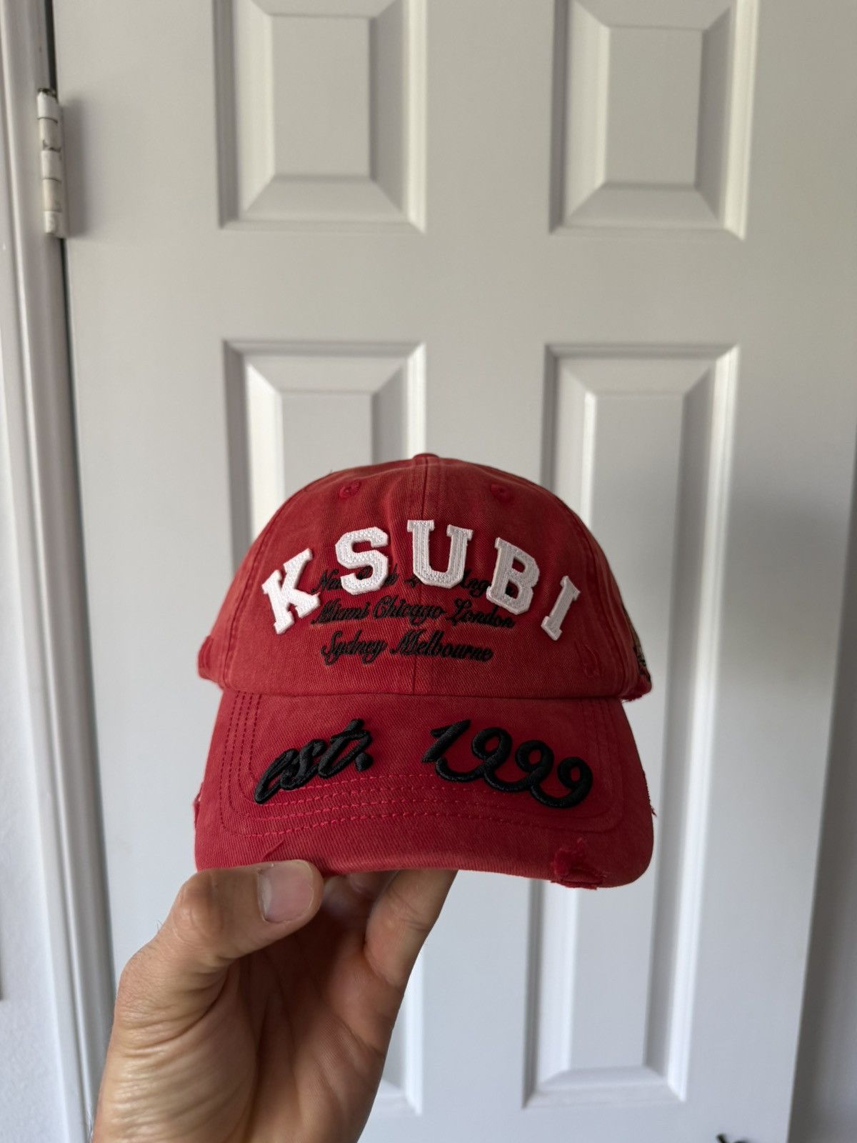 Ksubi Duke Krest Dad Crimson hat Size ONE SIZE - 1 Thumbnail