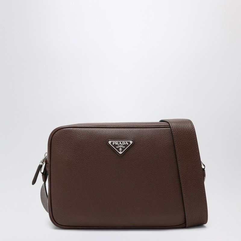 Prada Prada Burnt Brown Leather Crossbody Bag Size ONE SIZE - 1 Thumbnail