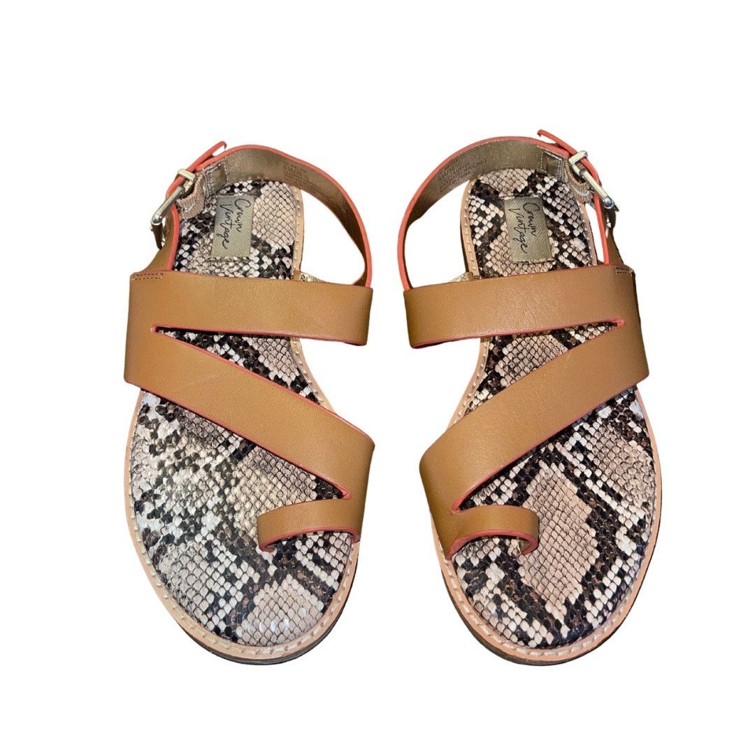 Other Crown Vintage Aaliya Sandals Leather Snake-print Footbed 6 Size US 6 / IT 36 - 1 Thumbnail