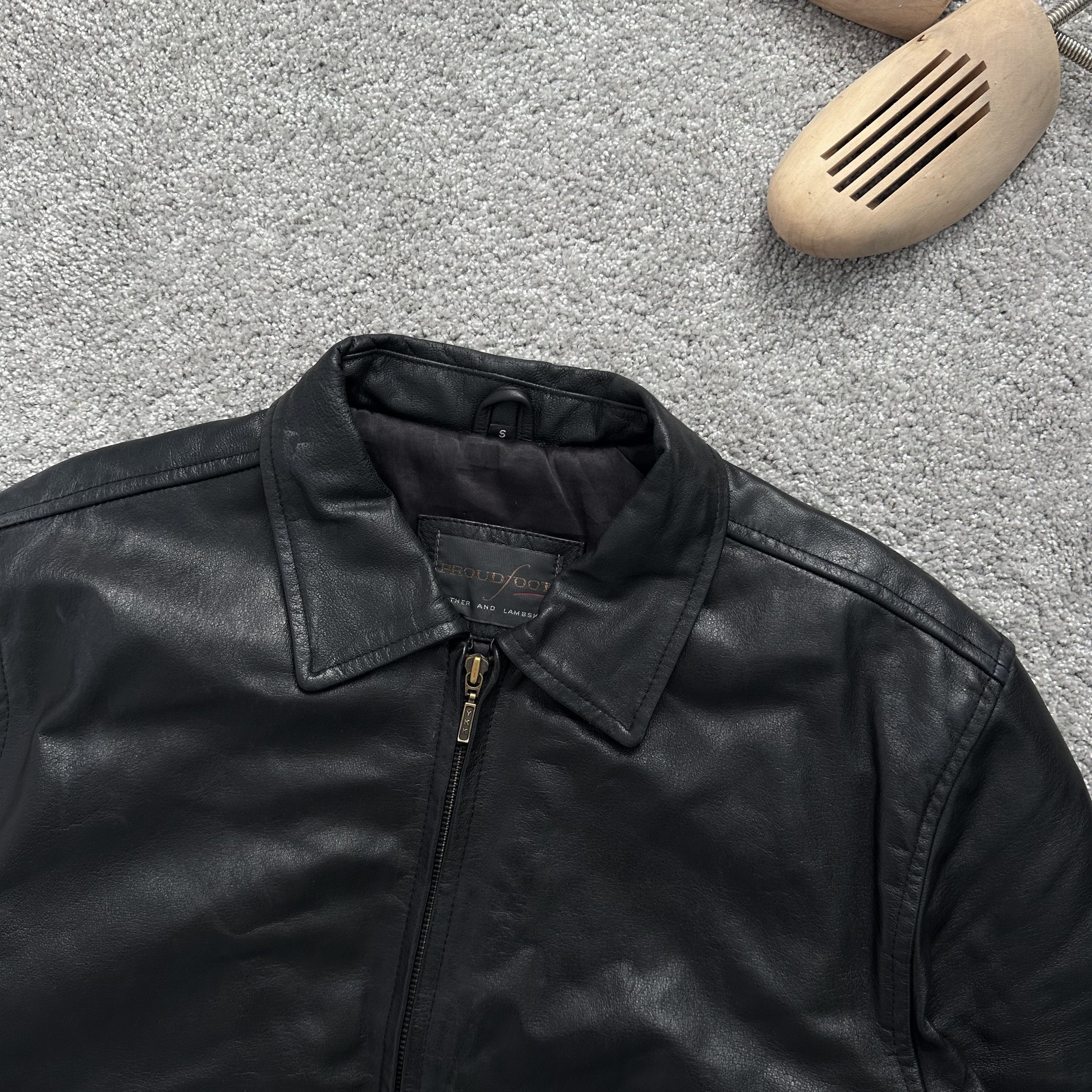 Genuine Leather Fat 100% Genuine Leather Vintage Black Avant Garde Jacket Size US S / EU 44-46 / 1 - 6 Thumbnail