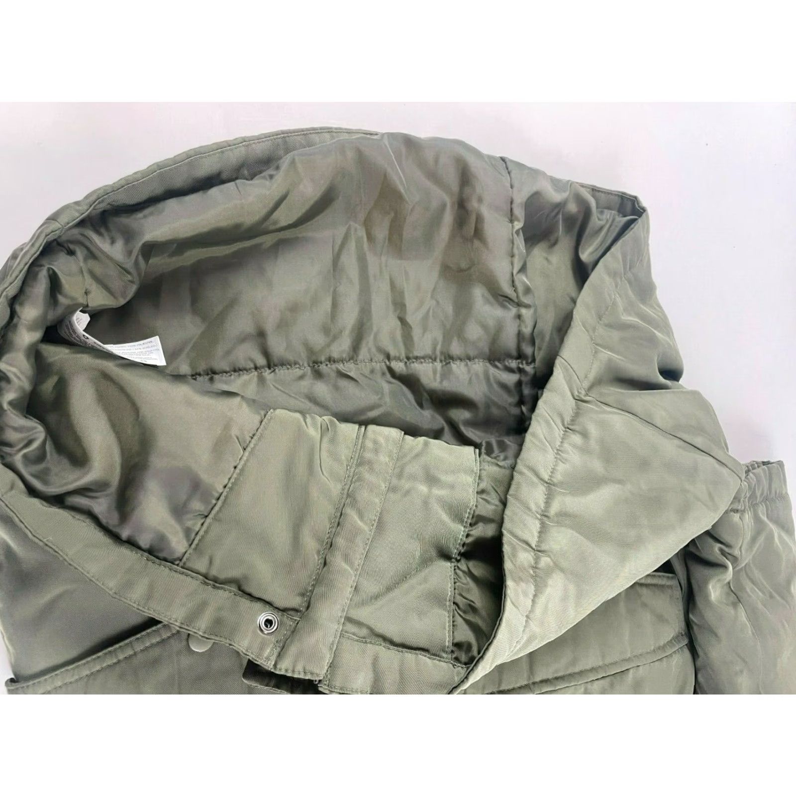 Vintage A New Day Jacket Women’s Small Military Green Warm Winter Water Resistant Puffer Jacket Outdoor Travel Breathable Long Coat Womens Size S / US 4 / IT 40 - 5 Thumbnail