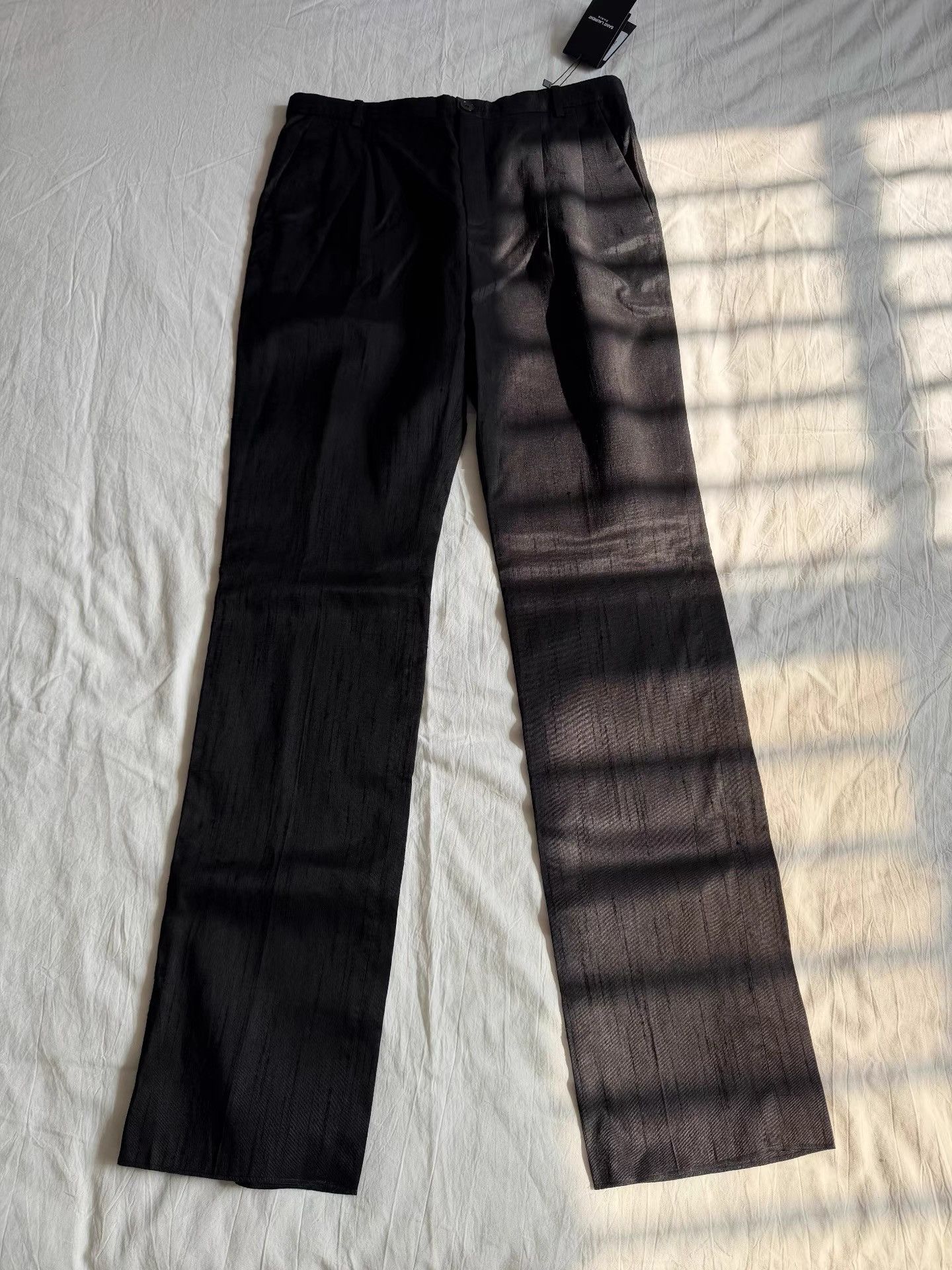 Saint Laurent Paris Saint Laurent Double-Pleated Silk Blend Dress Pants K33 Size US 32 / EU 48 - 1 Thumbnail