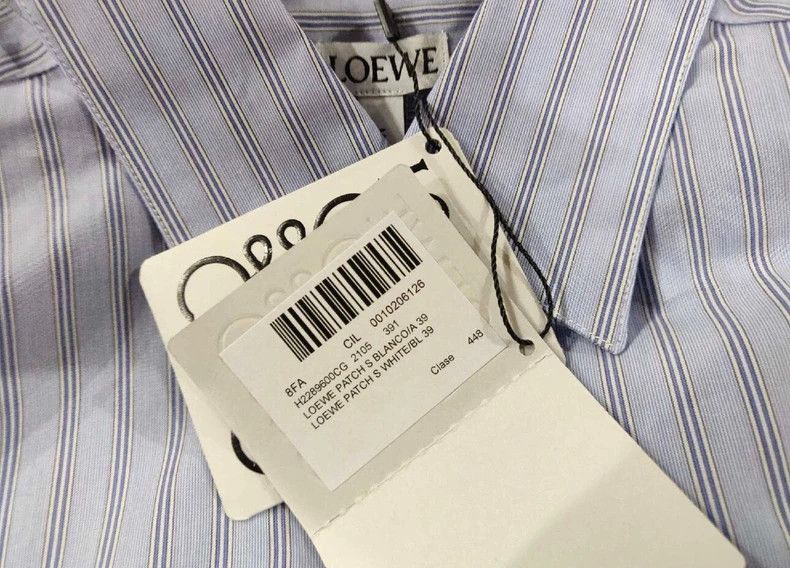 Loewe LOEWE size39 Striped logo shirt Size M / US 6-8 / IT 42-44 - 4 Thumbnail