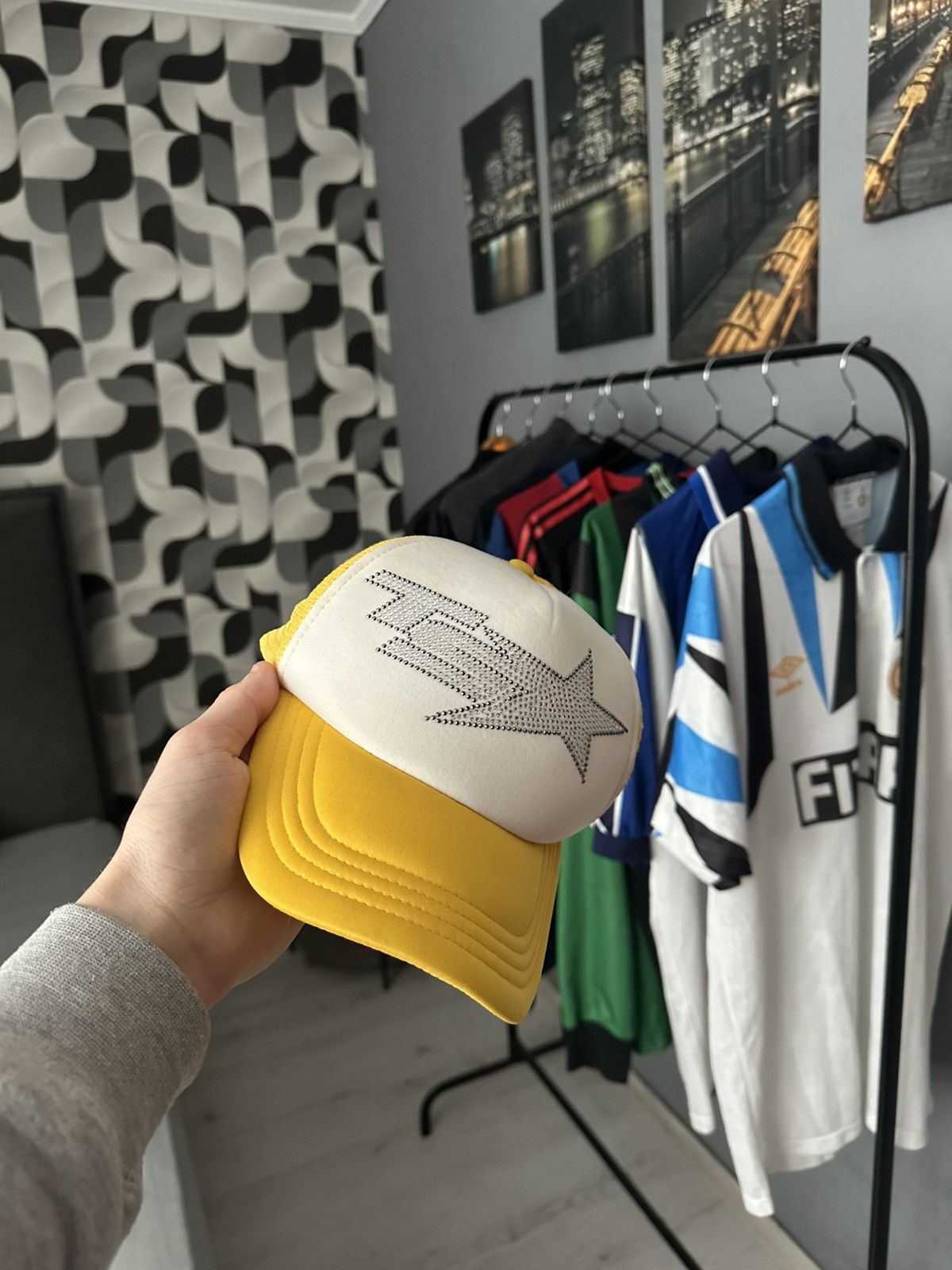 Trapstar London Trapstar London Trucker Cap Yellow/White Size ONE SIZE - 1 Thumbnail