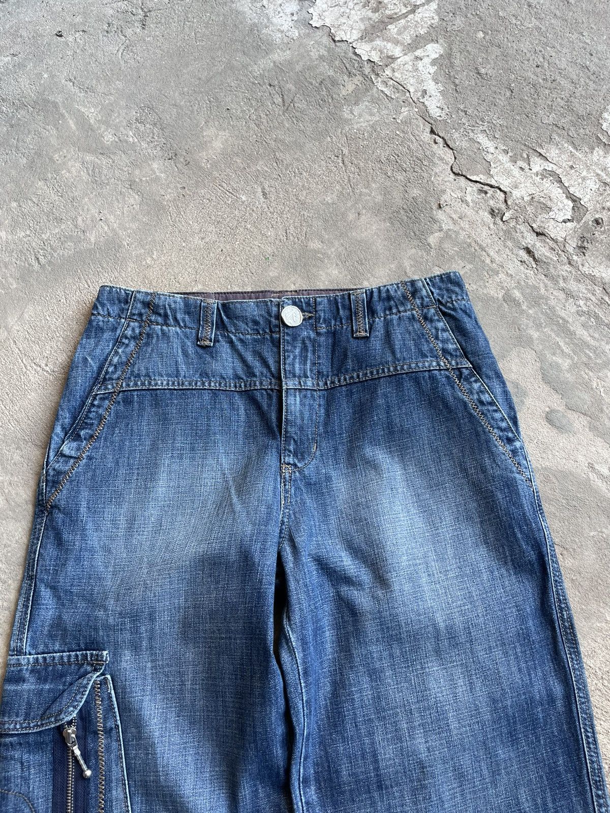 Japanese Brand Vintage Japanese Baggy Washed Carpenter Pants JNCO Style Size US 32 / EU 48 - 6 Thumbnail