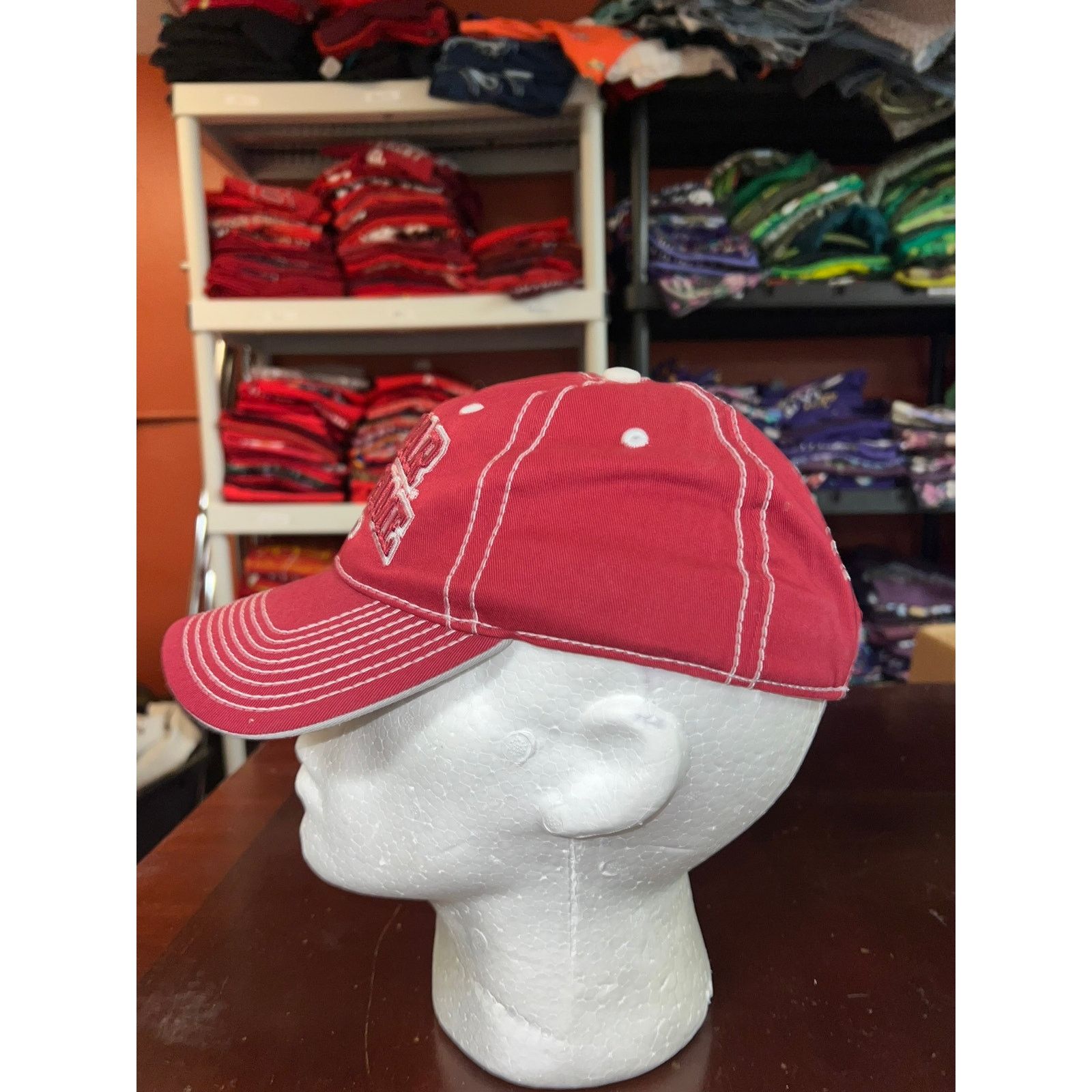 NASCAR Nascar Hall Of Fame Hat Charlotte Red White Cap Headwear Size ONE SIZE - 4 Thumbnail