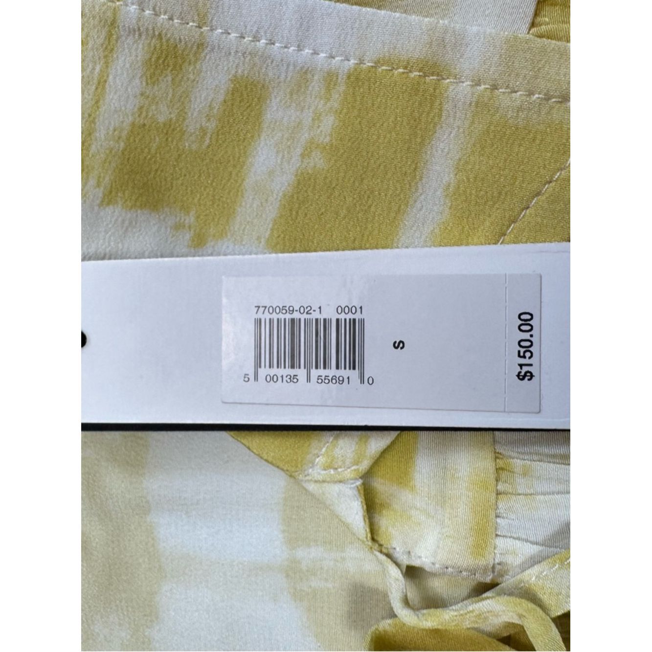 Banana Republic NWT New $150 Banana Republic 100% Silk Matte Tie-Front Yell Size S / US 4 / IT 40 - 8 Thumbnail