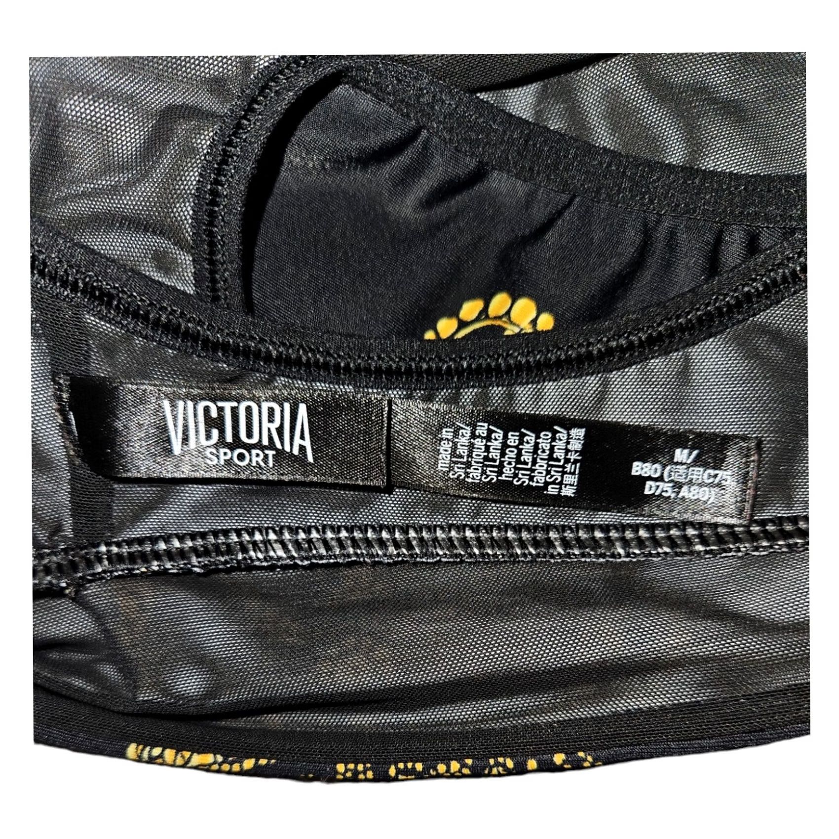 Victoria's Secret Victoria Sport Bra Women's Medium Black RacerBack Casual Active Size ONE SIZE - 2 Thumbnail