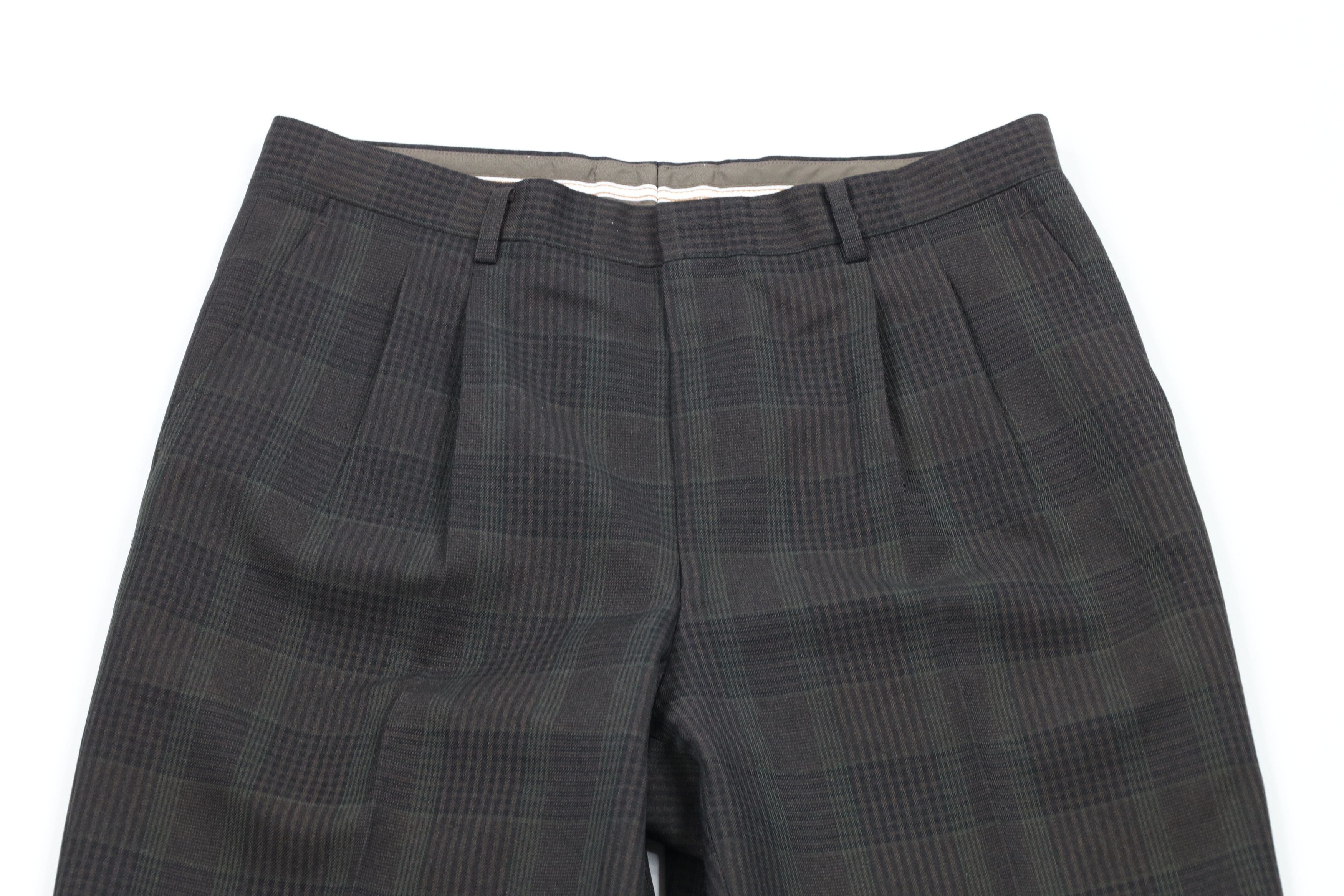 Vintage Vintage 90s Streetwear Cuffed Wide Leg Chino Pants Plaid Size US 32 / EU 48 - 2 Thumbnail