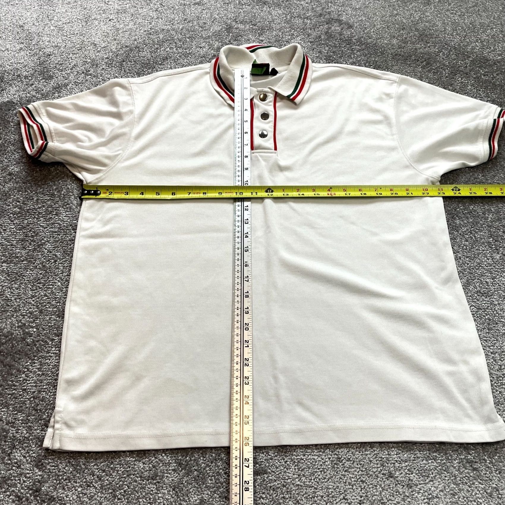 Vintage VINTAGE Franky Max Polo Shirt Mens XL White Collared Solid Preppy Red Trim Rugby Golf Shirt XL Mens White Polo Size US XL / EU 56 / 4 - 6 Thumbnail