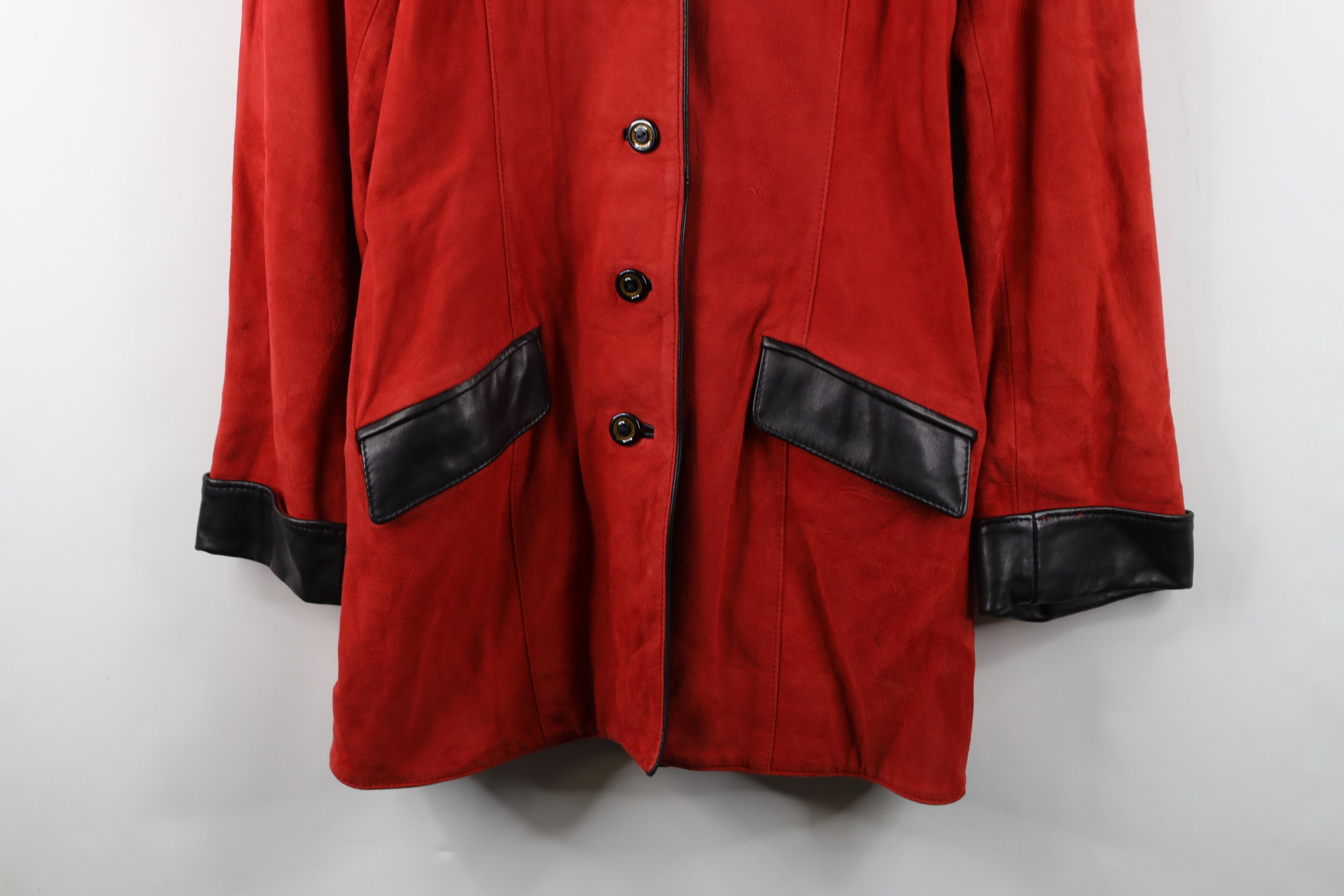 Vintage Vintage 90s Streetwear Lambskin Suede Leather Jacket Coat Size M / US 6-8 / IT 42-44 - 3 Thumbnail