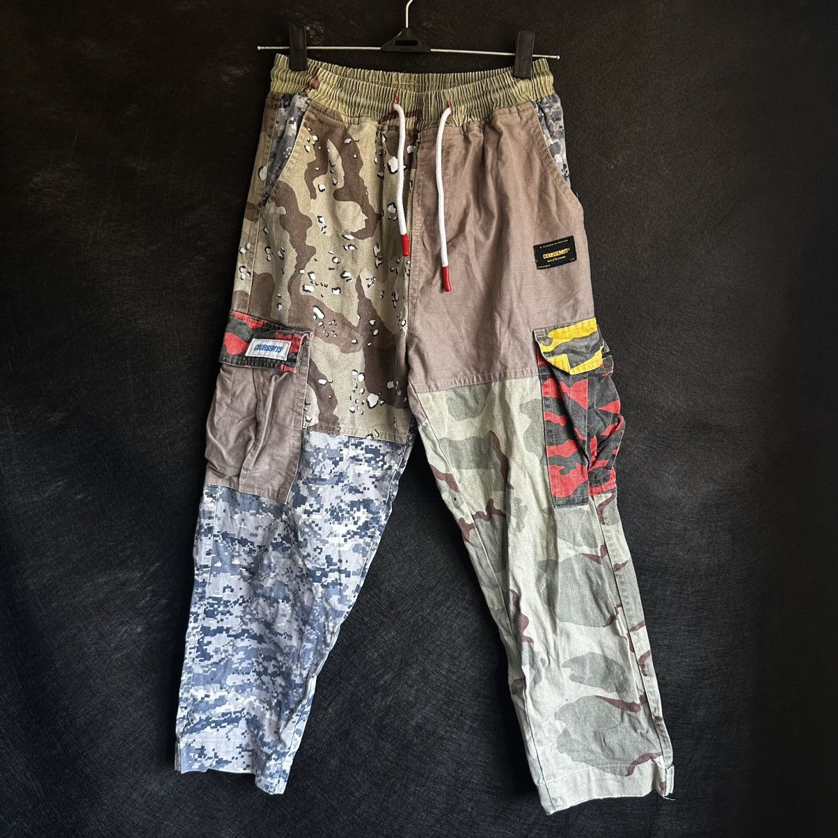 Japanese Brand Coursemys Pants Multicolor Camo Size US 35 - 1 Thumbnail