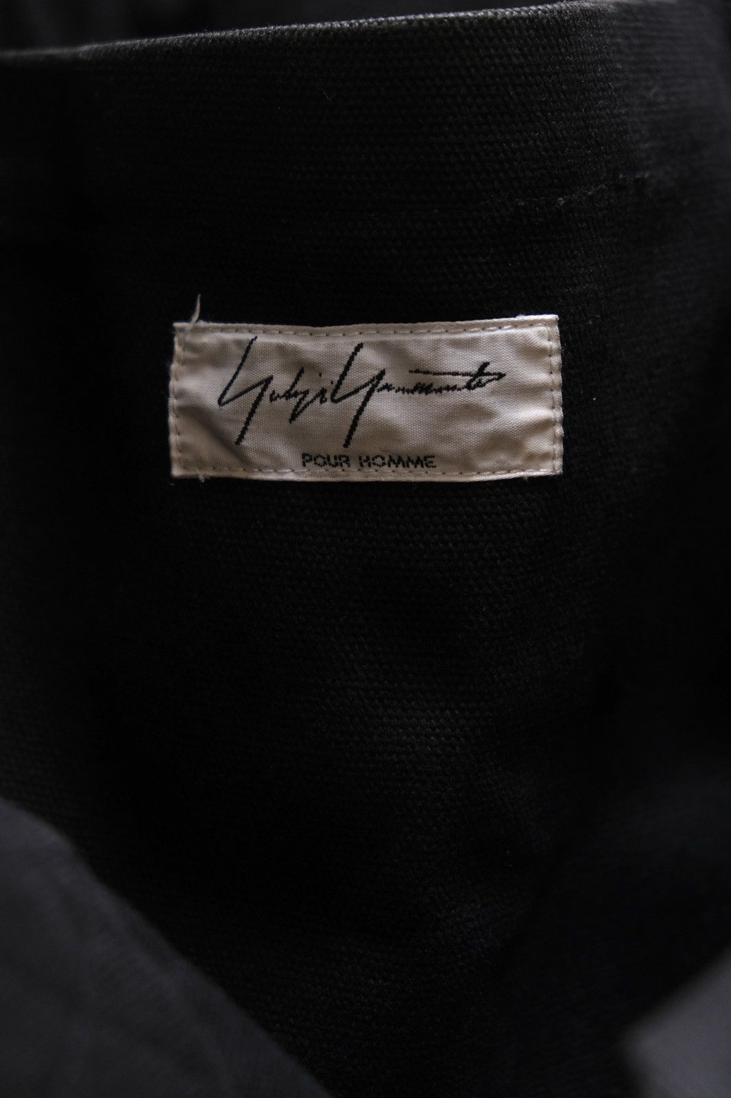 Yohji Yamamoto Yohji Yamamoto Pour Homme Embroidered String Tote Bag Size ONE SIZE - 9 Thumbnail