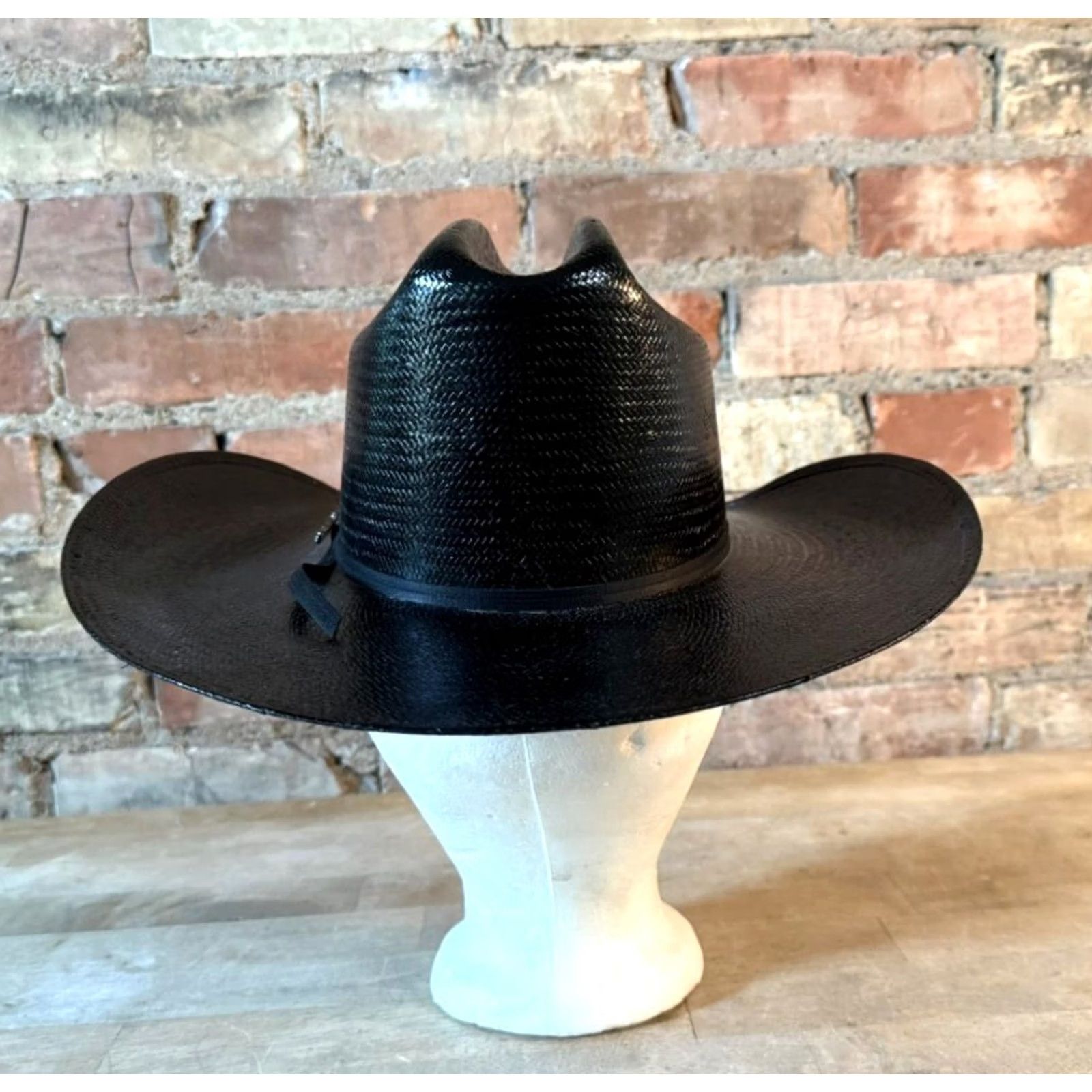 Vintage Twister Hats 8X Straw Cowboy Hat Black 6 3/4 Unisex Adults Cowboy Hat Size ONE SIZE - 3 Thumbnail