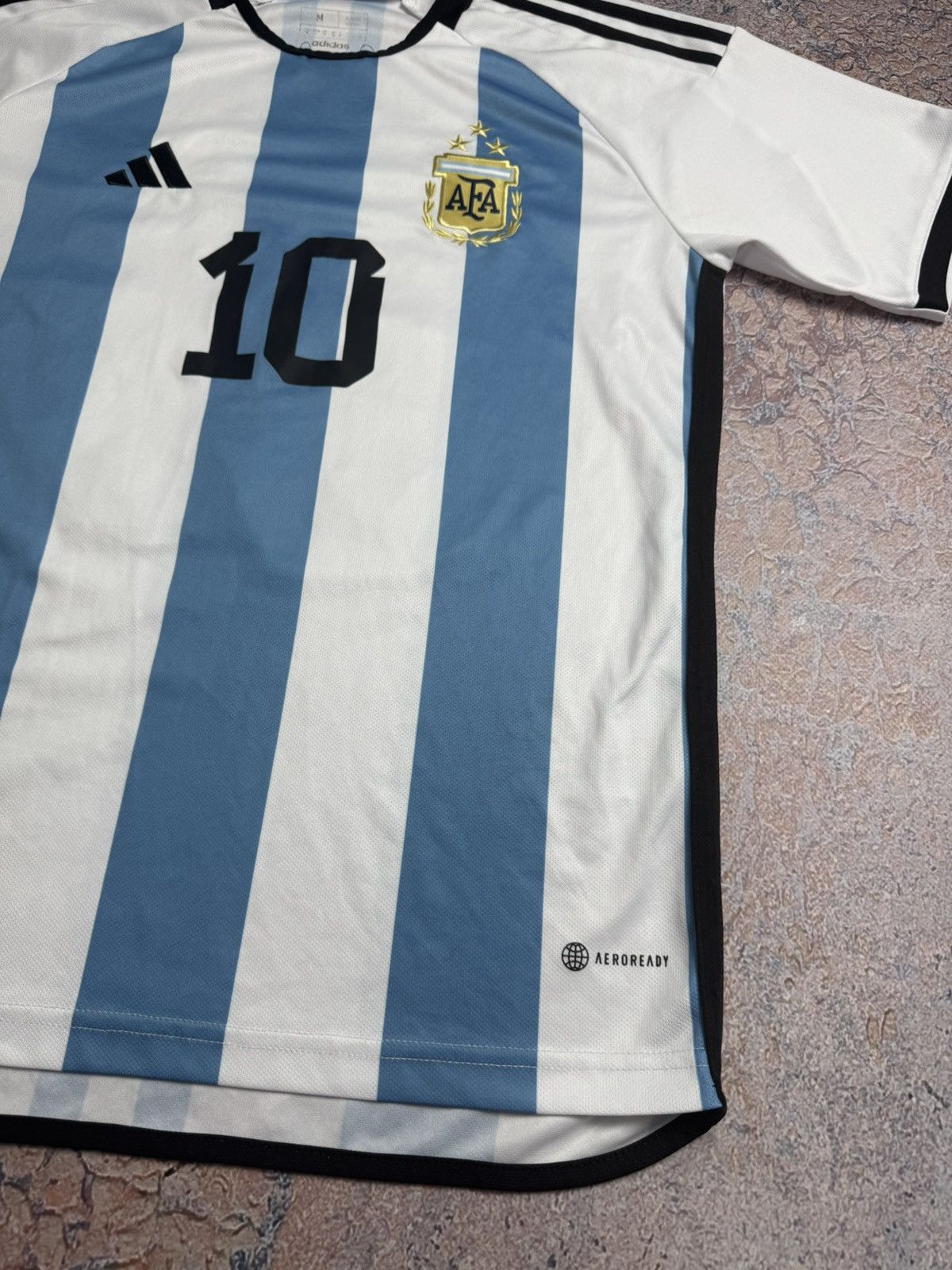 Adidas ARGENTINA ADIDAS 2022 WC FOOTBALL HOME JERSEY #10 MESSI Size US M / EU 48-50 / 2 - 4 Thumbnail