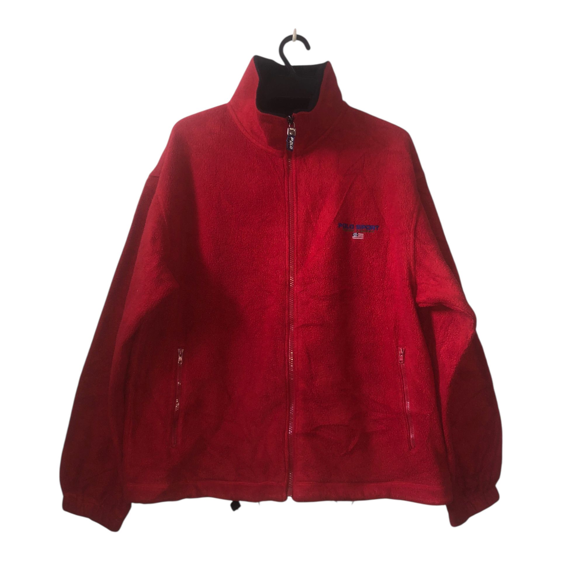 Polo Ralph Lauren 🔥Y2K POLO SPORT RALPH LAUREN Zipper Fleece Jacket Big Logo Size US L / EU 52-54 / 3 - 1 Thumbnail