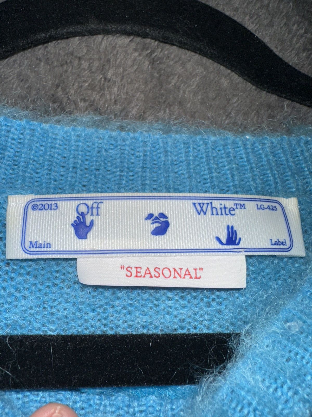Off-White Off White Mohair Crewneck Size US L / EU 52-54 / 3 - 7 Thumbnail