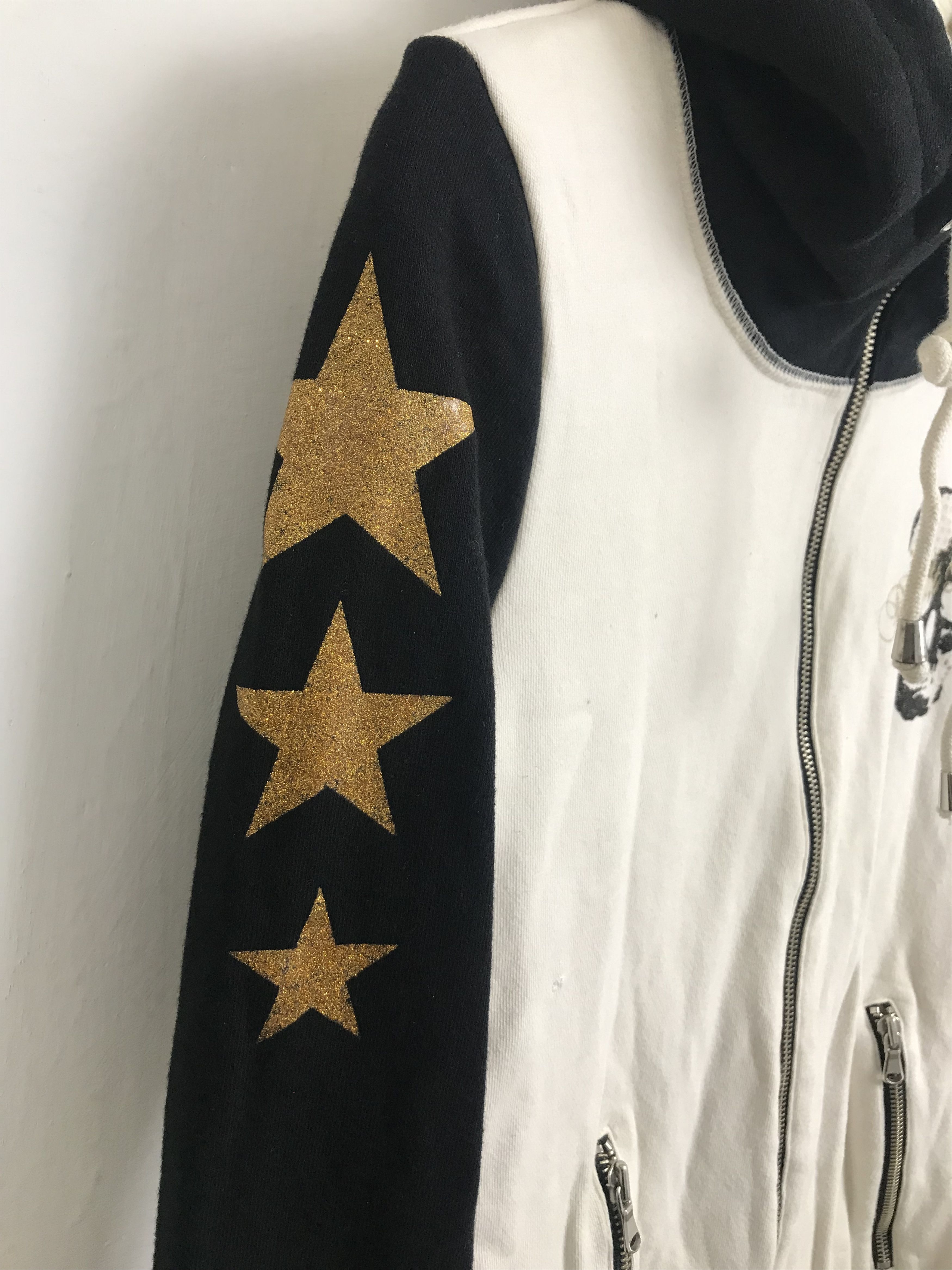 If Six Was Nine × Japanese Brand × Le Grande Bleu (L.G.B.) Egoist Skull Sparkling Long FurHoodie Ifsixwasnine lgb style Size S / US 4 / IT 40 - 6 Thumbnail