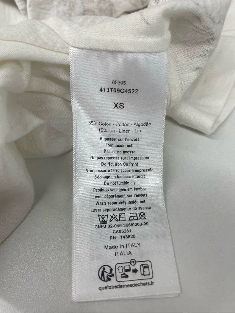 Dior Dior Gold printed straight T-shirt 2504-Nextarrow Size XS / US 0-2 / IT 36-38 - 4 Thumbnail