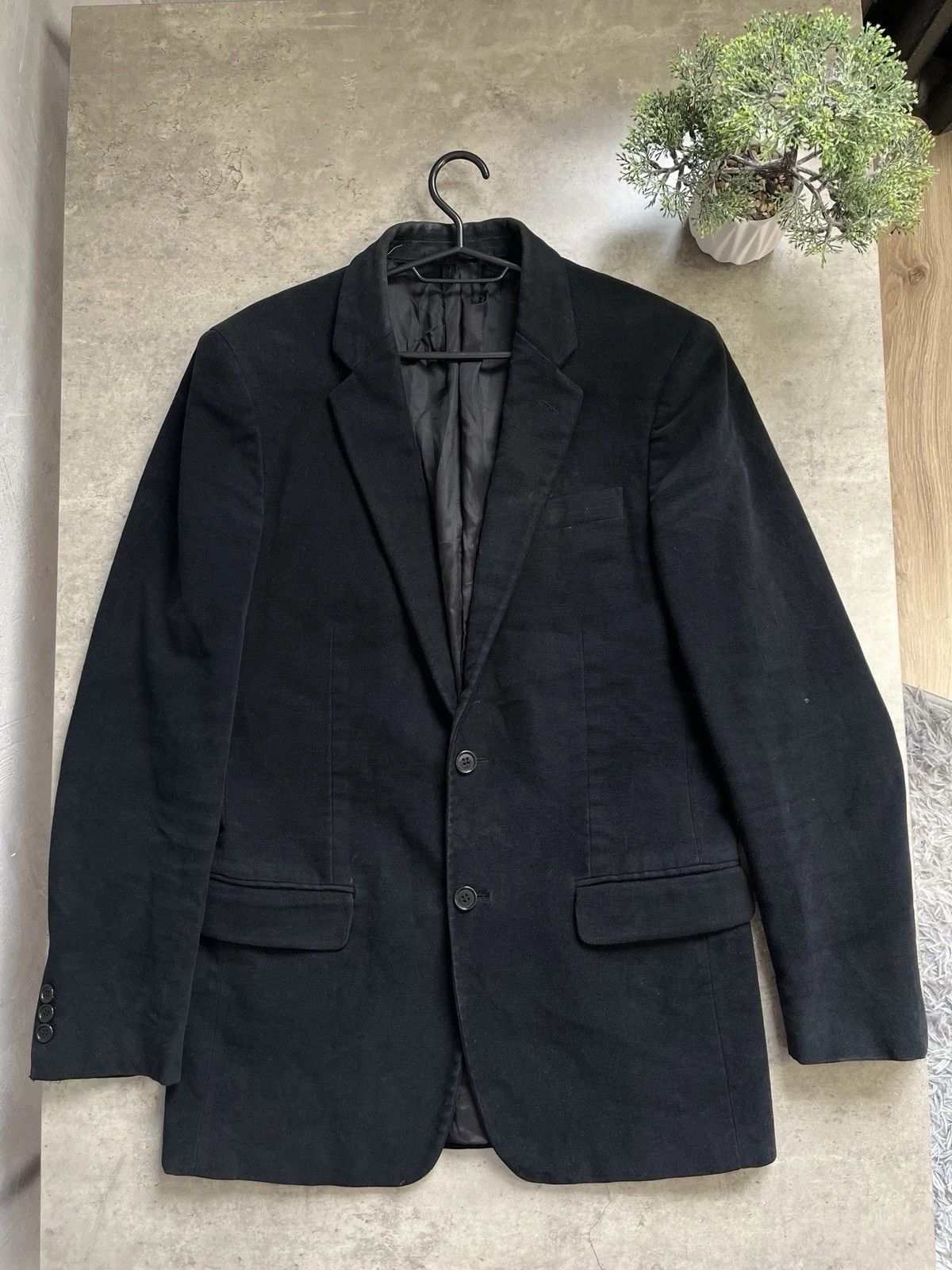 Helmut Lang Archive Helmut Lang Black Velour Blazer Size US M / EU 48-50 / 2 - 1 Thumbnail