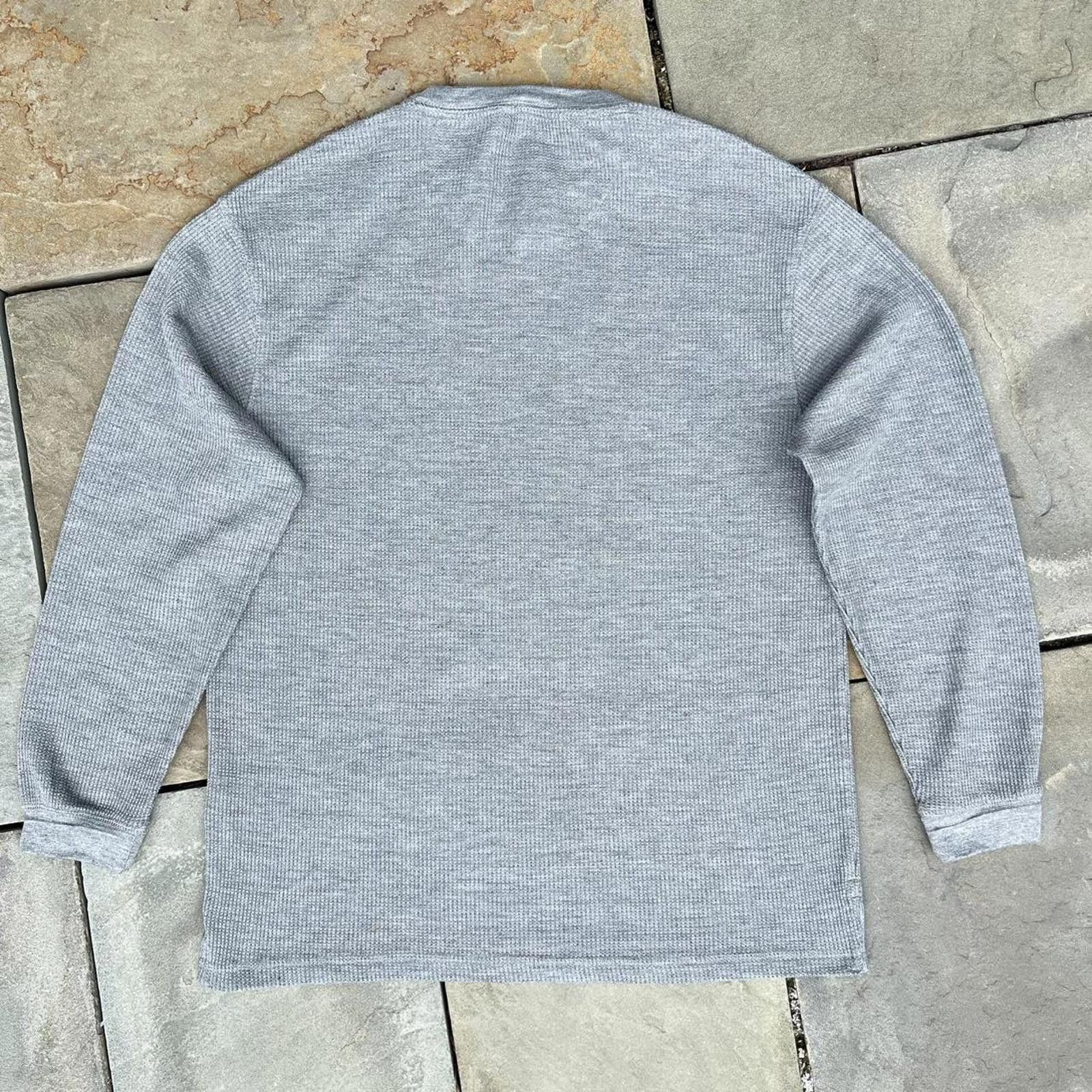 Other Grey Heather Waffle Knit Thermal Size US XL / EU 56 / 4 - 4 Thumbnail