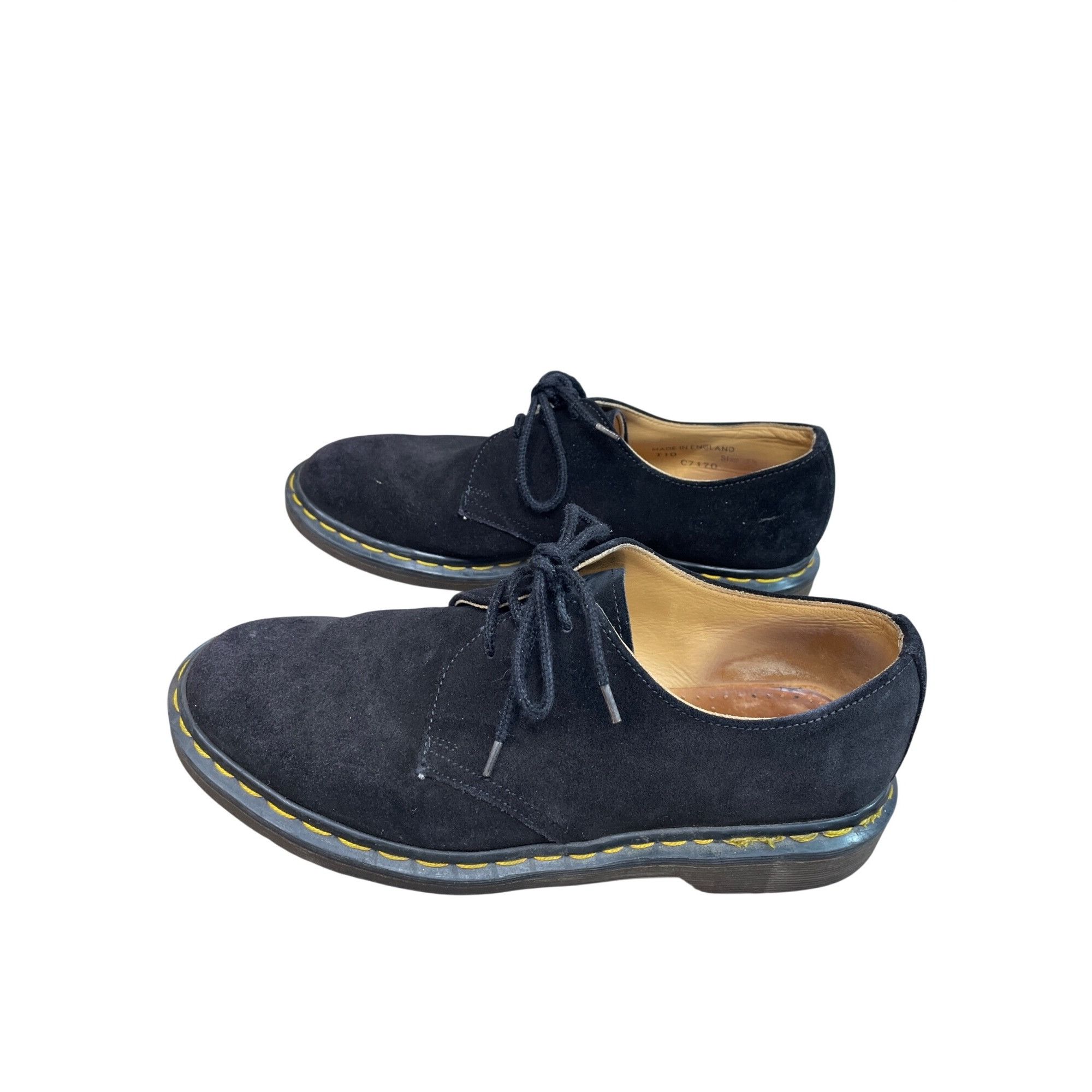 Dr. Martens Dr. Martens mens black suede 3 eye airwair oxford shoes sz 8 Size US 8.5 / EU 41-42 - 4 Thumbnail