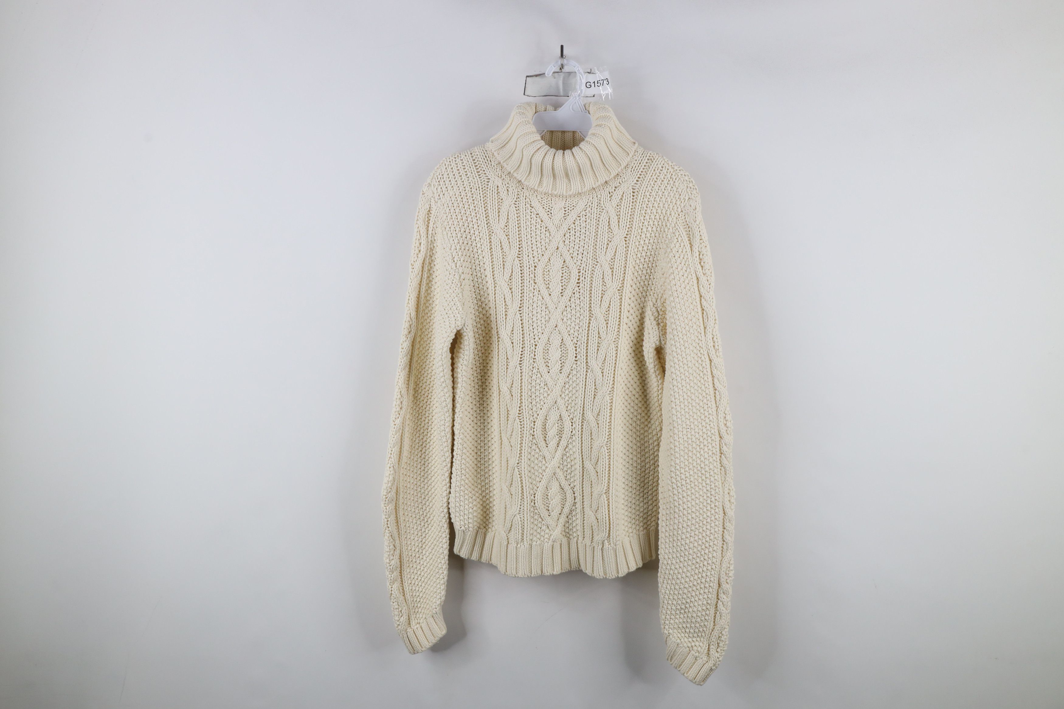 Vintage 90s Ralph Lauren Knit Fisherman Turtleneck Sweater