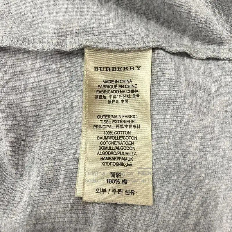 Burberry Burberry Gray Cotton Summer T-shirt for Men. Size US S / EU 44-46 / 1 - 5 Thumbnail