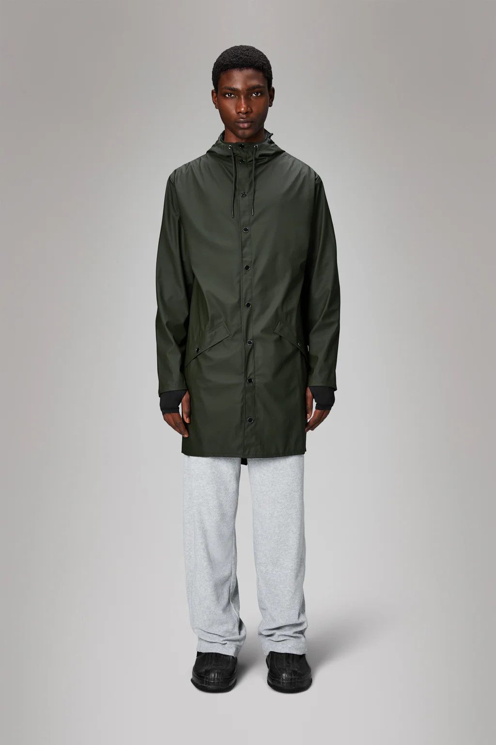 Rains Rains Long Jacket Green Size US XL / EU 56 / 4 - 1 Thumbnail