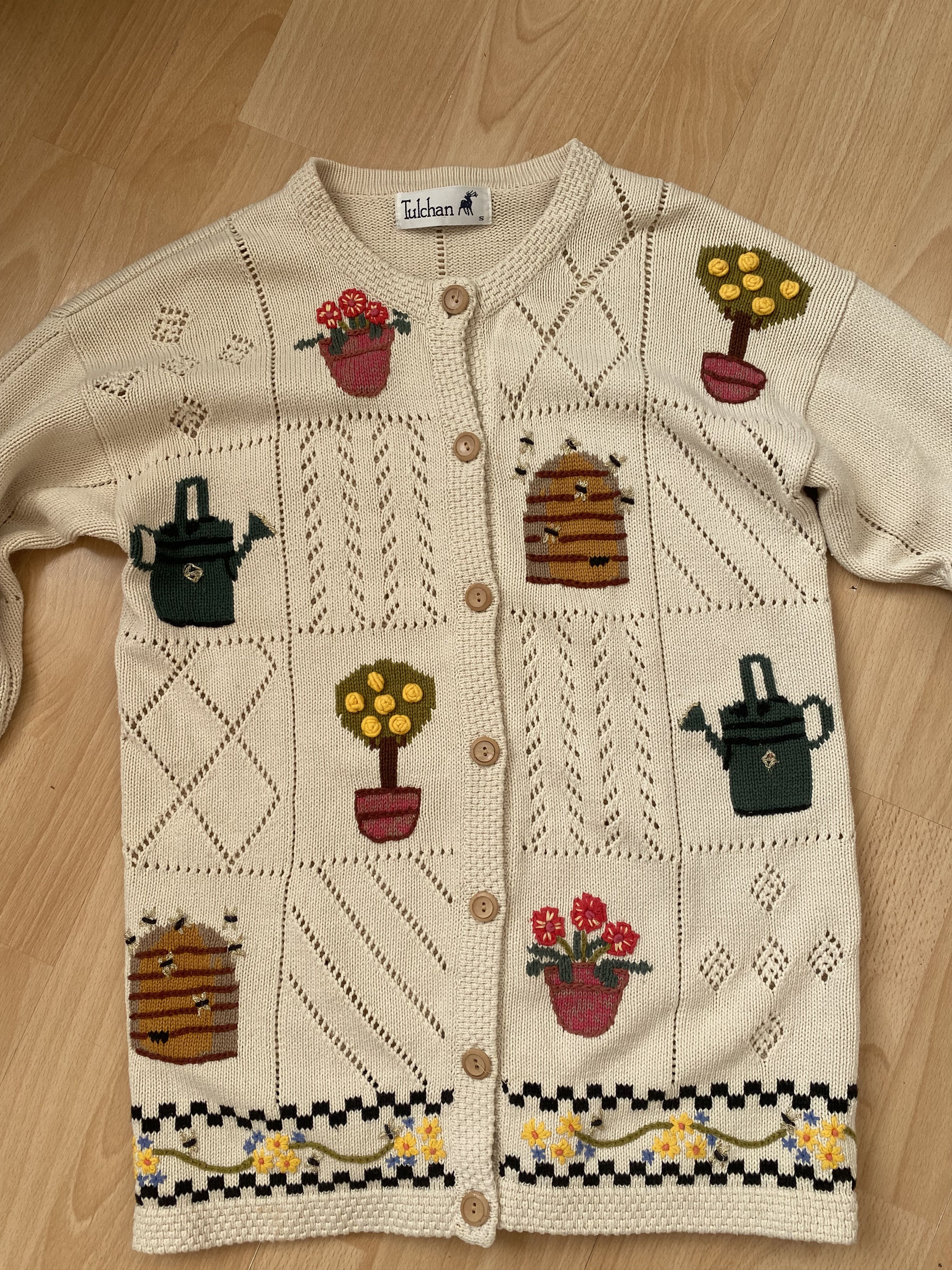 Vintage Tulchan Vintage rare sweater cardigan Size S / US 4 / IT 40 - 1 Thumbnail