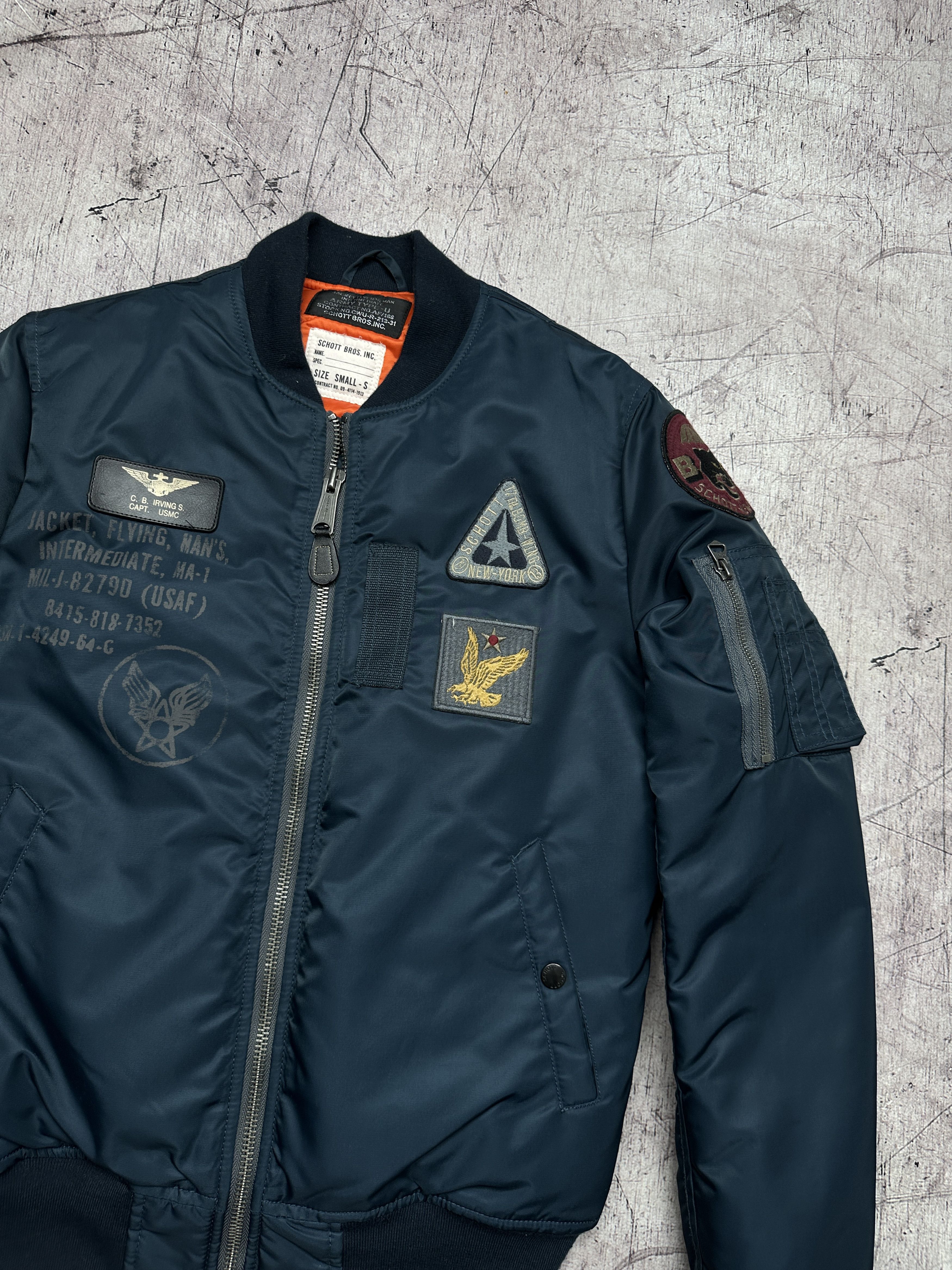 Schott Vintage Mens Ma1 Bomber Jacket