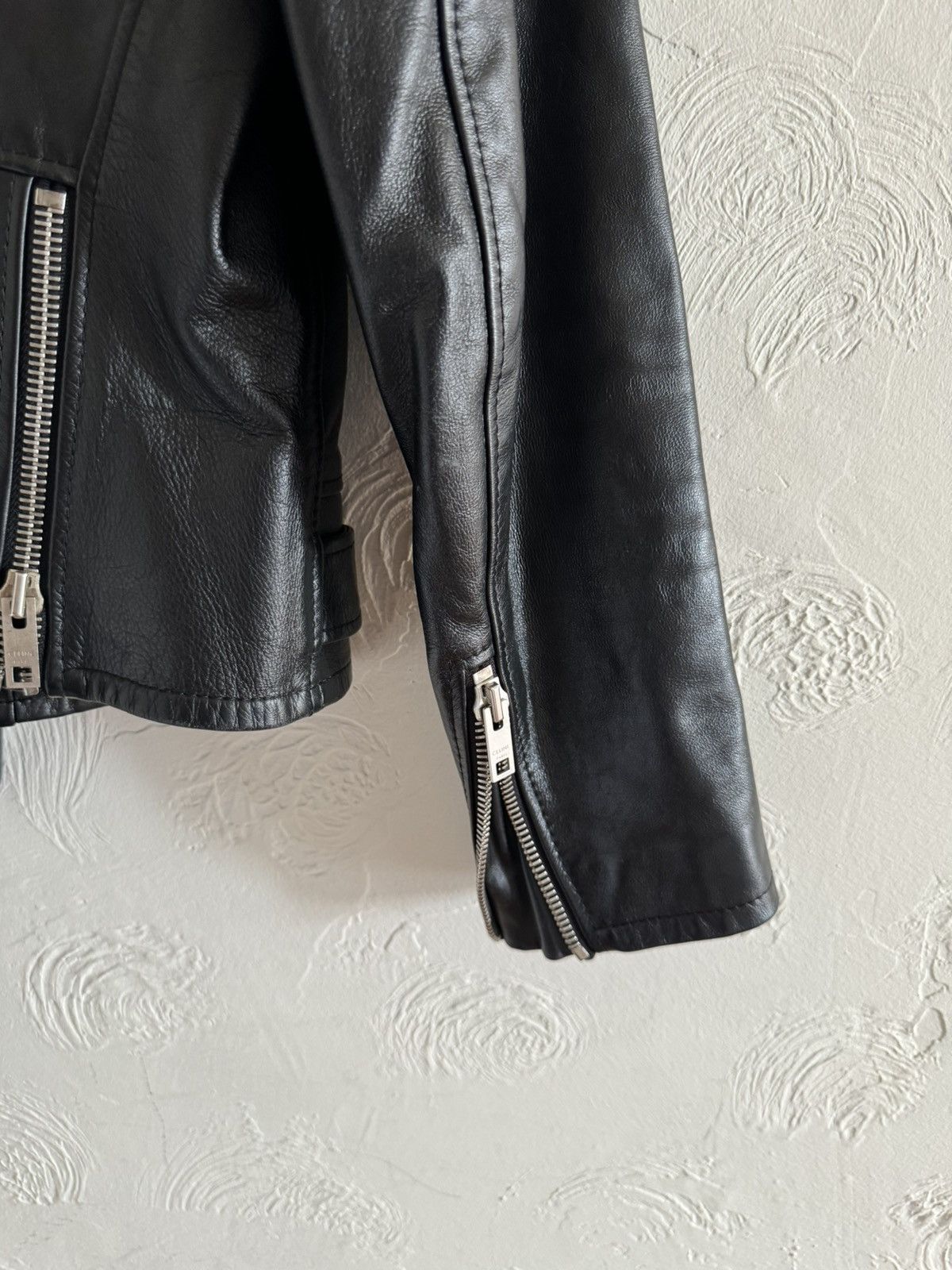 Celine × Hedi Slimane Celine Leather Jacket Biker Motorcycle 44 Size US S / EU 44-46 / 1 - 14 Thumbnail
