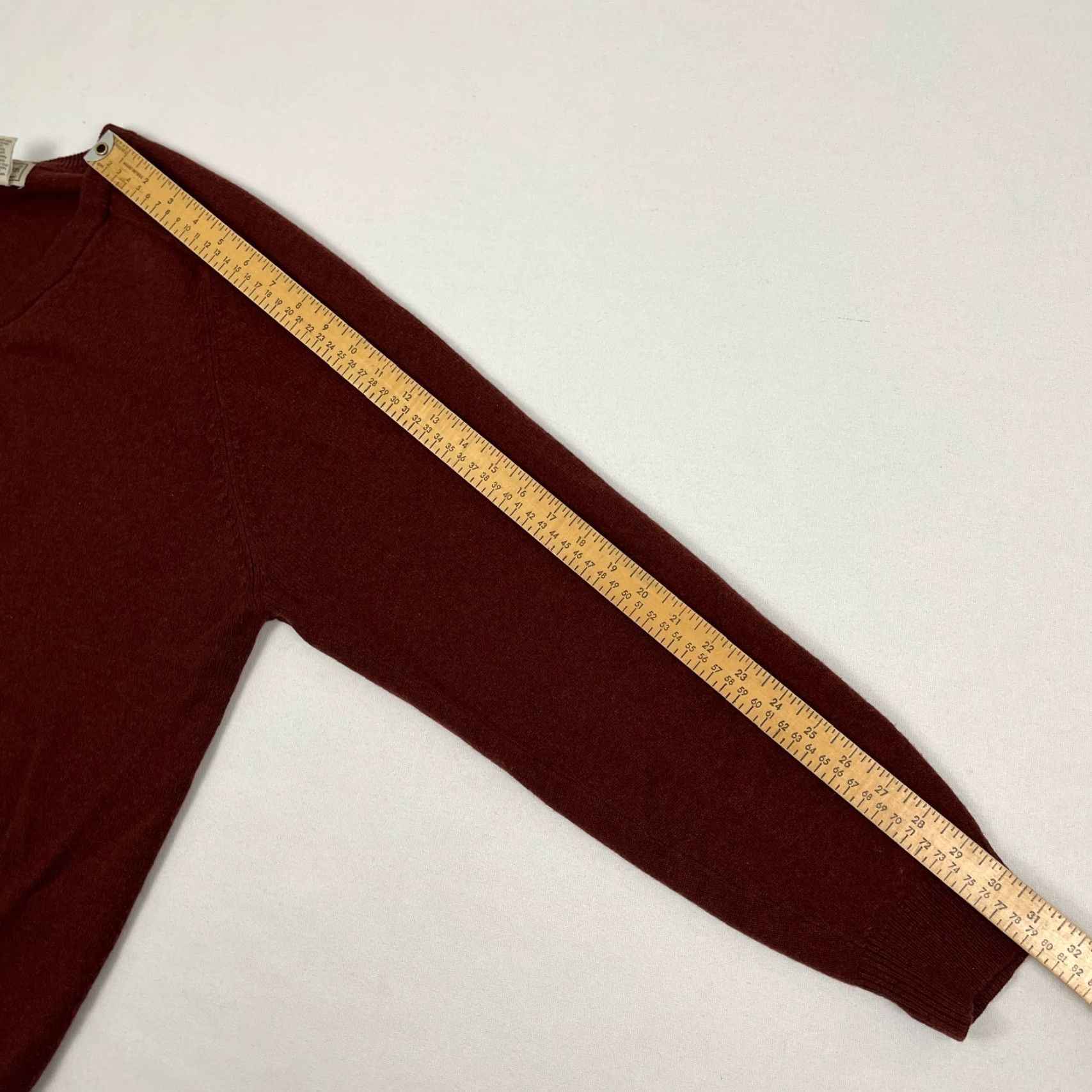 Vintage LL Bean Sweater Mens Large Tall Burnt Red Lambs Wool Knit Jumper Pullover V-Neck Size US L / EU 52-54 / 3 - 3 Thumbnail