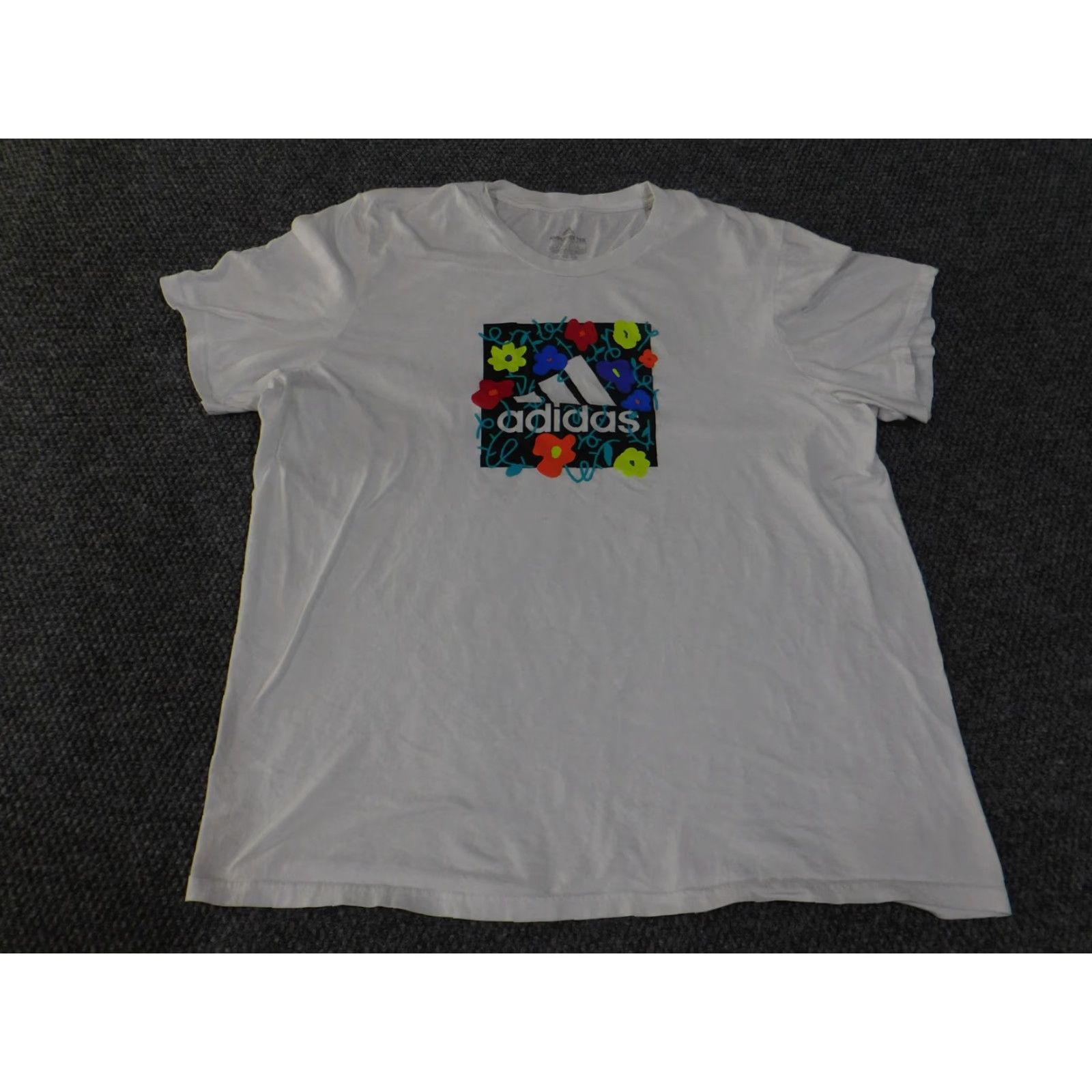 Adidas Adidas Shirt Mens 2XL White Amplifier Tee Graphic Print Cotton T-Shirt Athletic Size US XXL / EU 58 / 5 - 4 Thumbnail