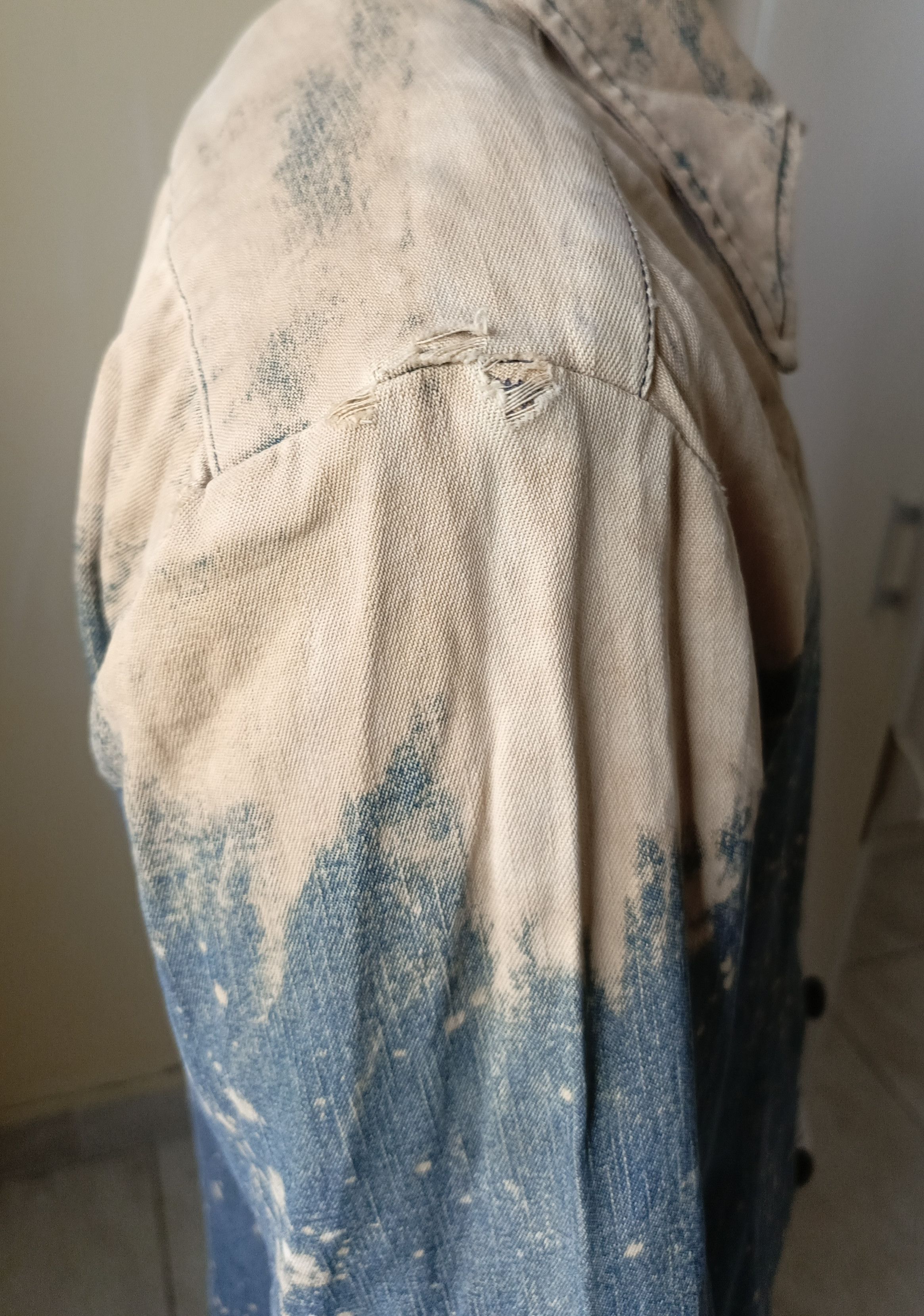 Tornado Mart GRADIENT Mud Max Wash Distressed Denim Size L / US 10 / IT 46 - 5 Thumbnail