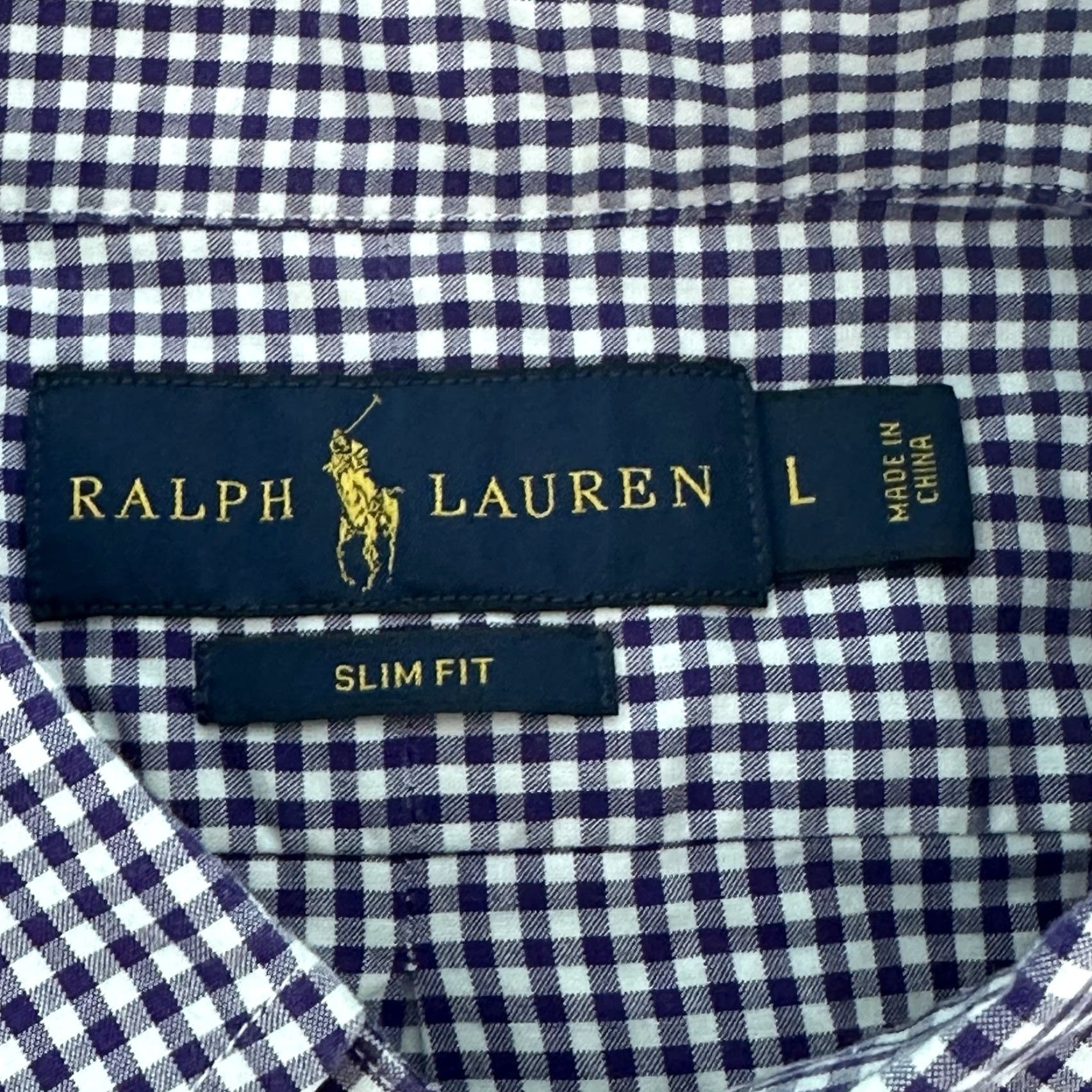 Polo Ralph Lauren Polo Ralph Lauren Shirt Men Large Slim Fit Purple Plaid Preppy Button-Up Casual Size US L / EU 52-54 / 3 - 7 Thumbnail