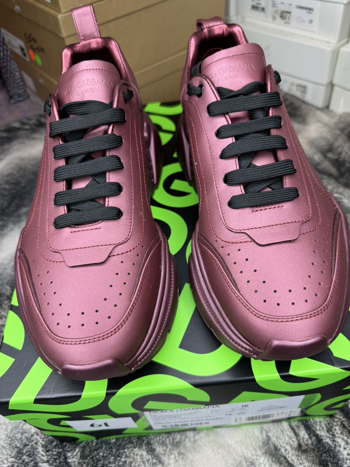 Dolce & Gabbana Dolce & Gabbana Sneaker Bassa Vitello Nappato Size US 11 / EU 44 - 12 Thumbnail